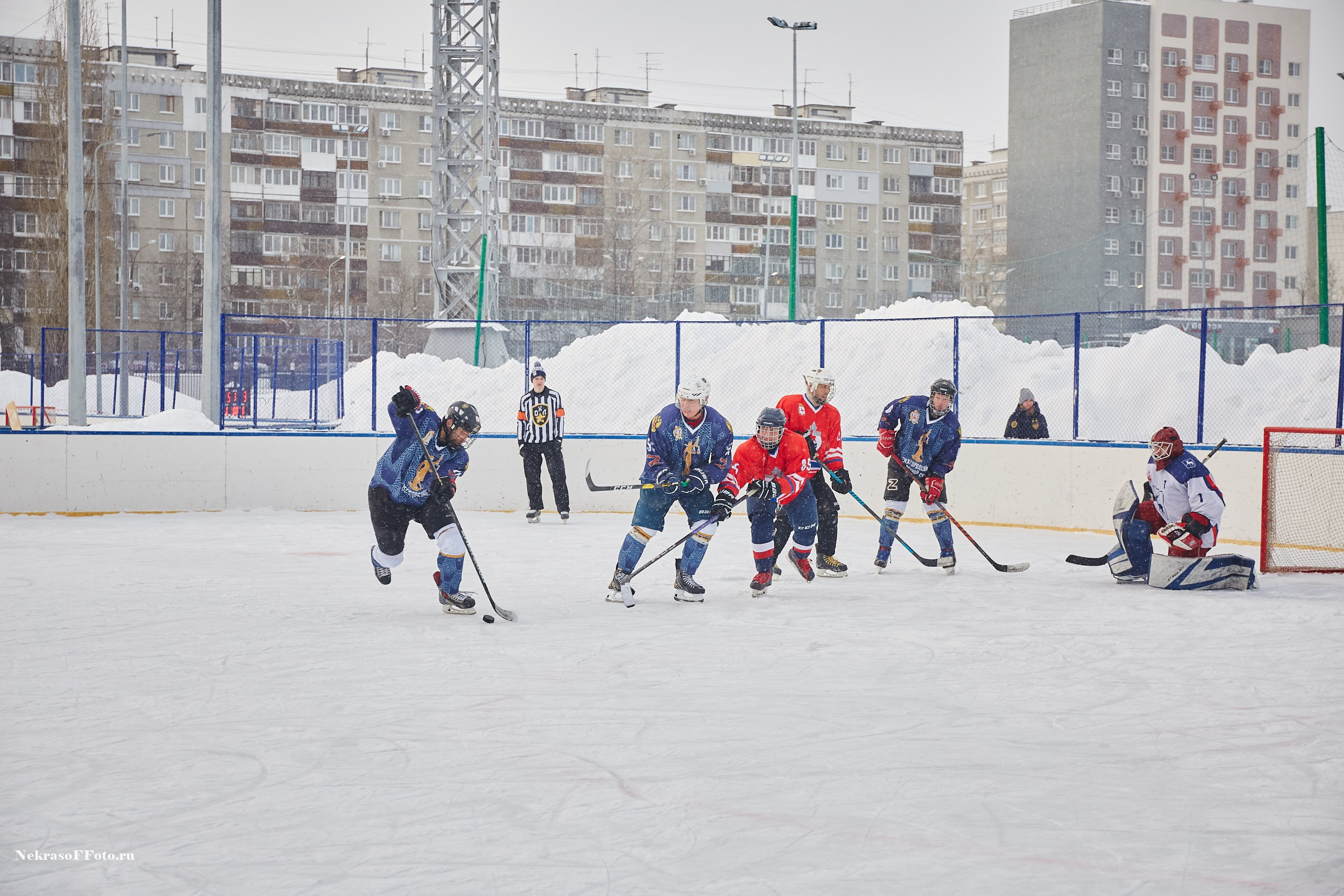 Турнир по хоккею «Русская классика» в рамках Офицерской хоккейной лиги. Спортивный фотограф Некрасов Денис
