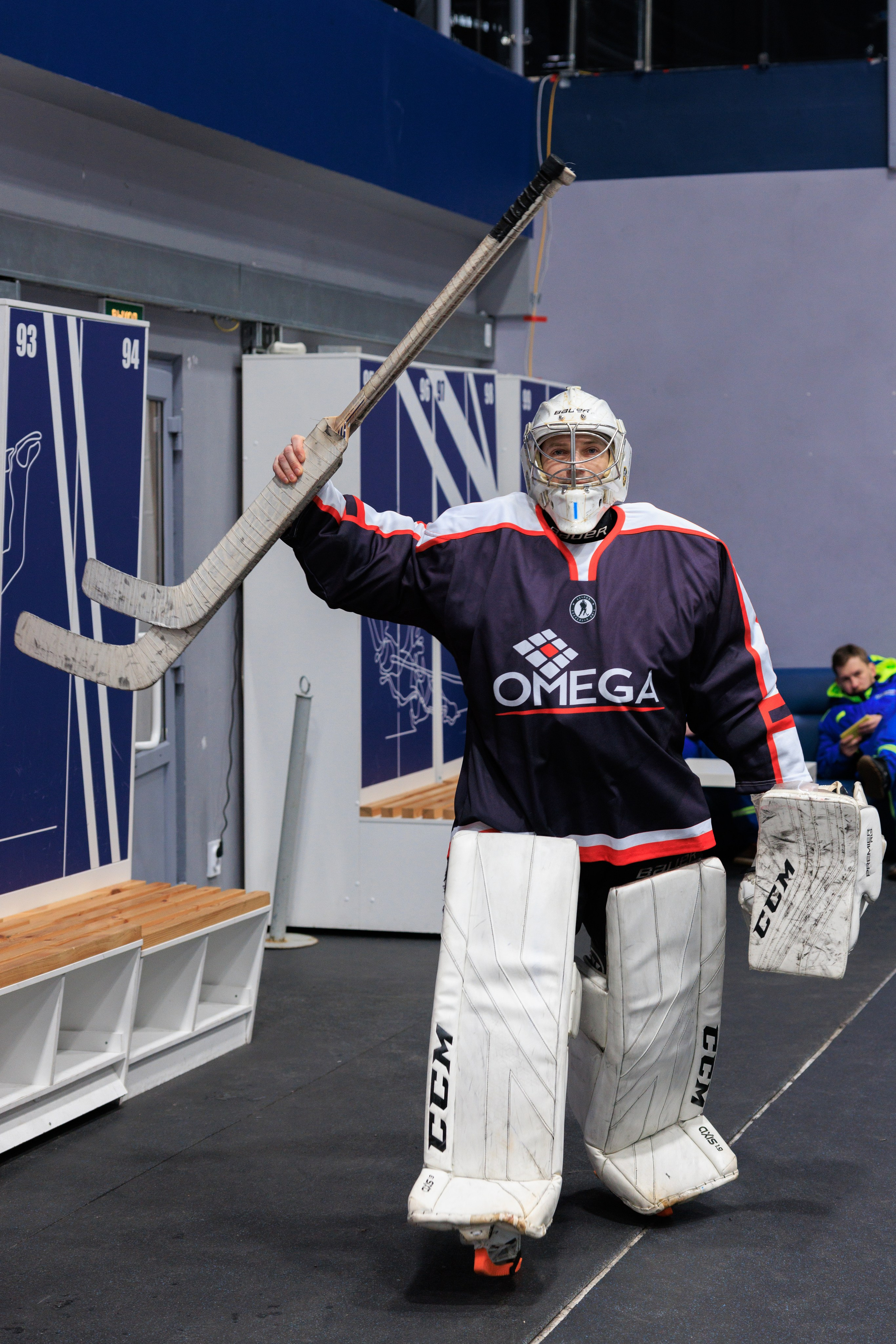 НХЛ Омега — Ижорец (3-2). Фотограф Александр Заломаев