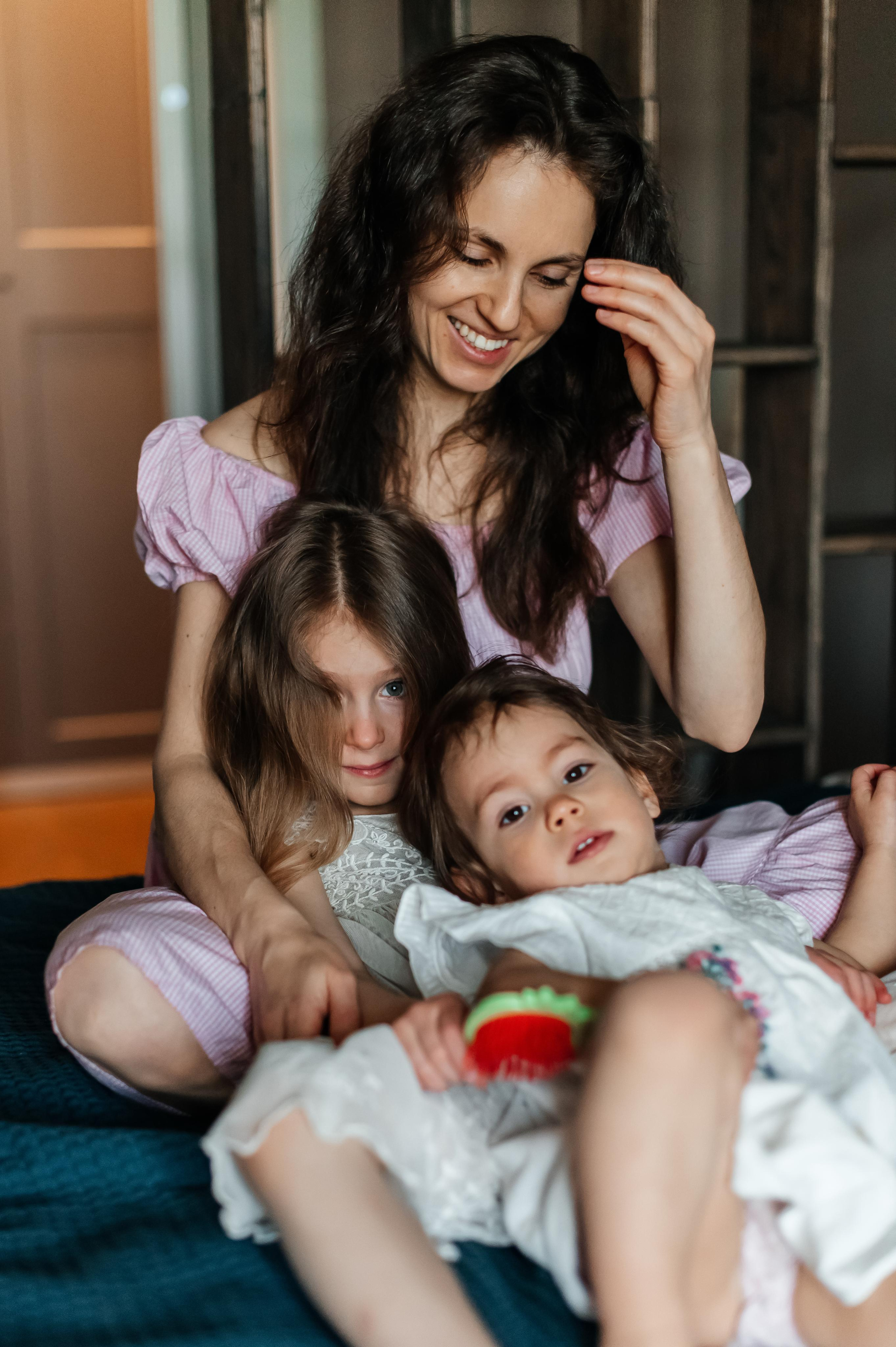 Домашняя девчачья фотосессия. Семейный фотограф. Lifestyle. Москва. Анастасия Михайлова