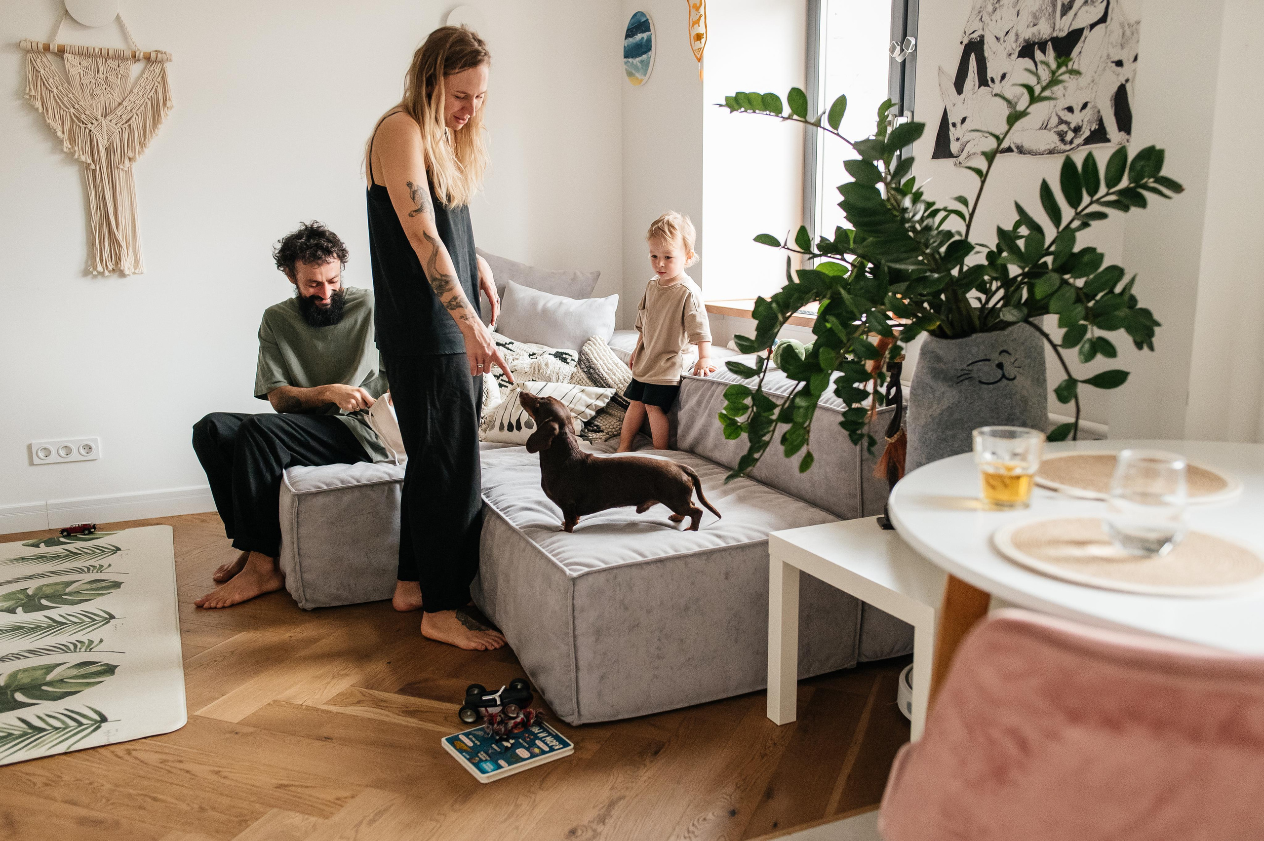 Домашняя фотосессия стильных людей. Семейный фотограф. Lifestyle. Москва. Анастасия Михайлова