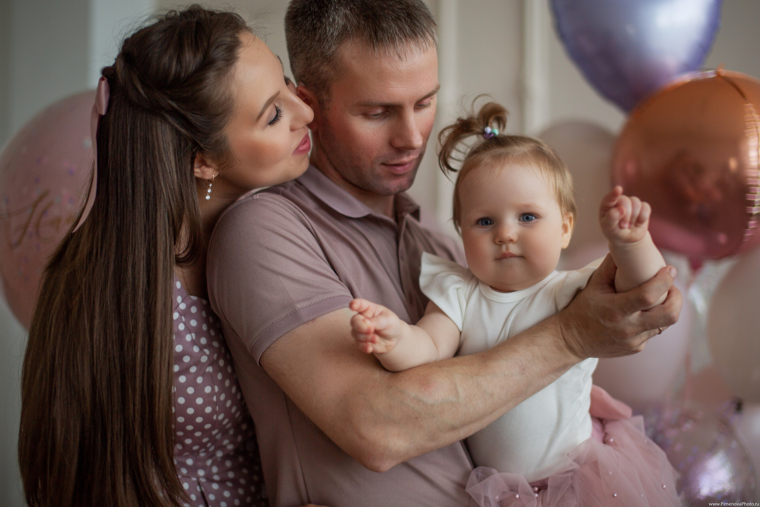 День Рождения Ксении, 1 год. Семейный и детский фотограф в Петрозаводске