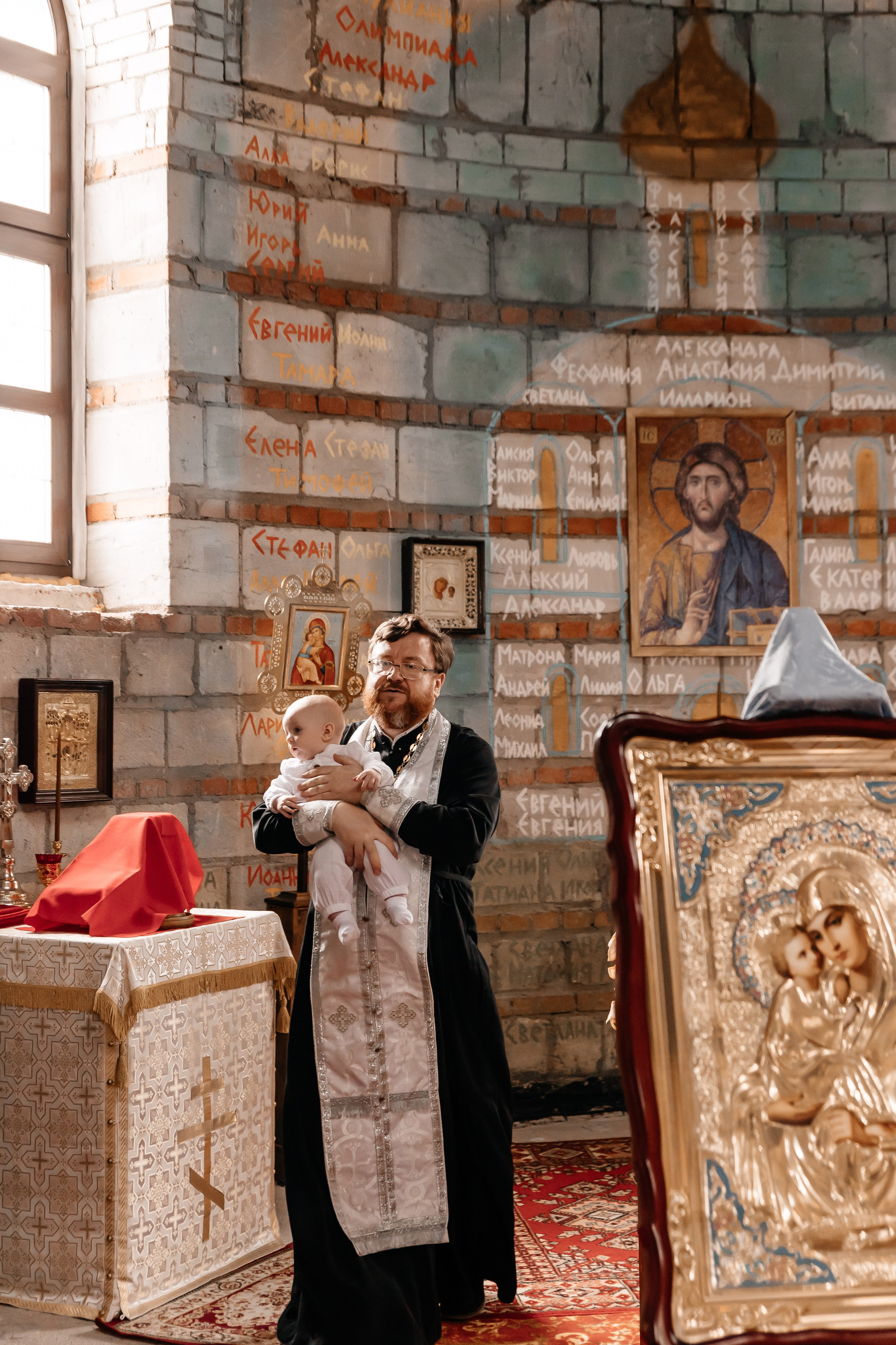 Крещение Максима. Семейный фотограф Минск Усова Ольга