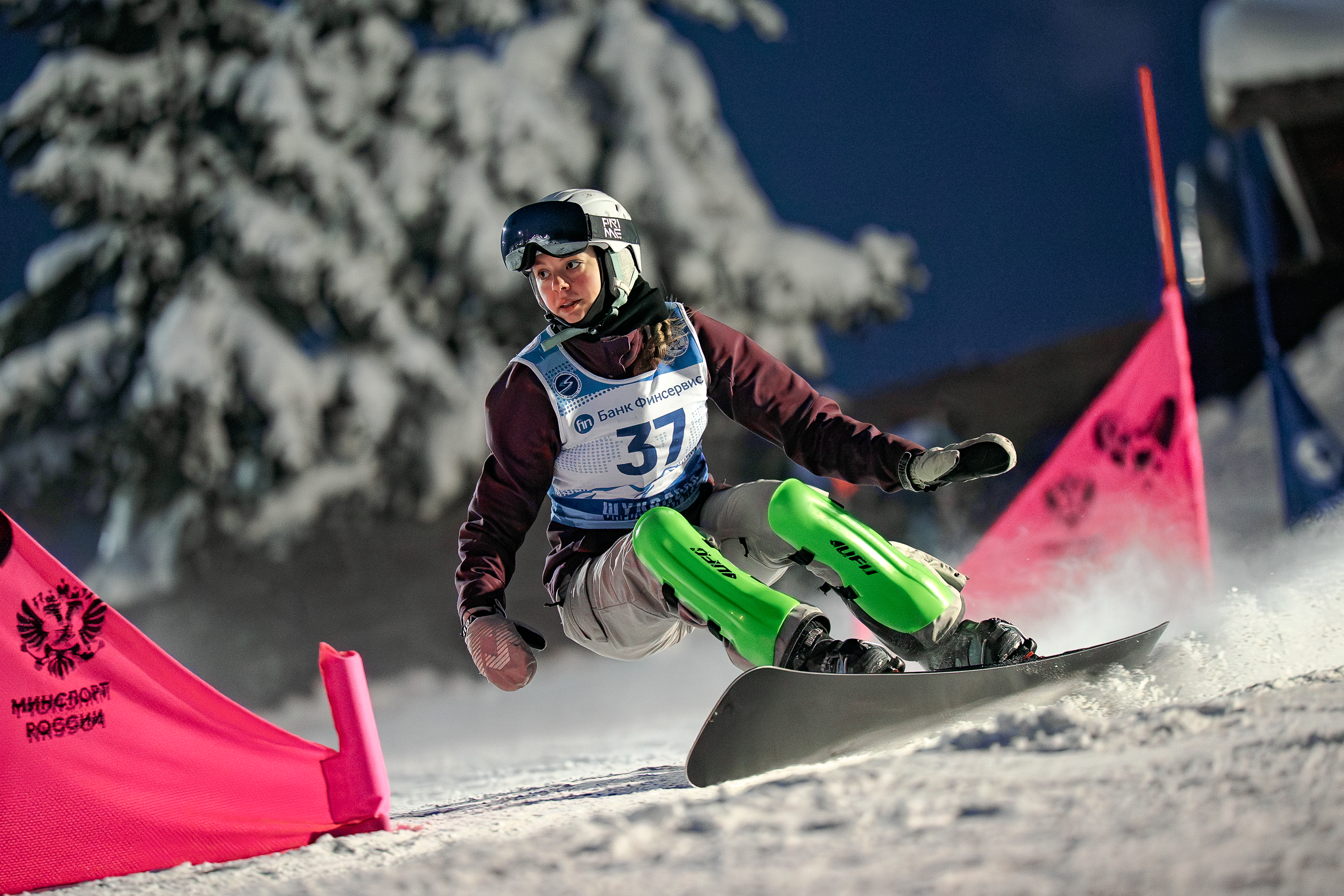2026.02.06 | Первенство Дмитровского м. о. по сноуборду, PGS. Фотограф Студитский Евгений