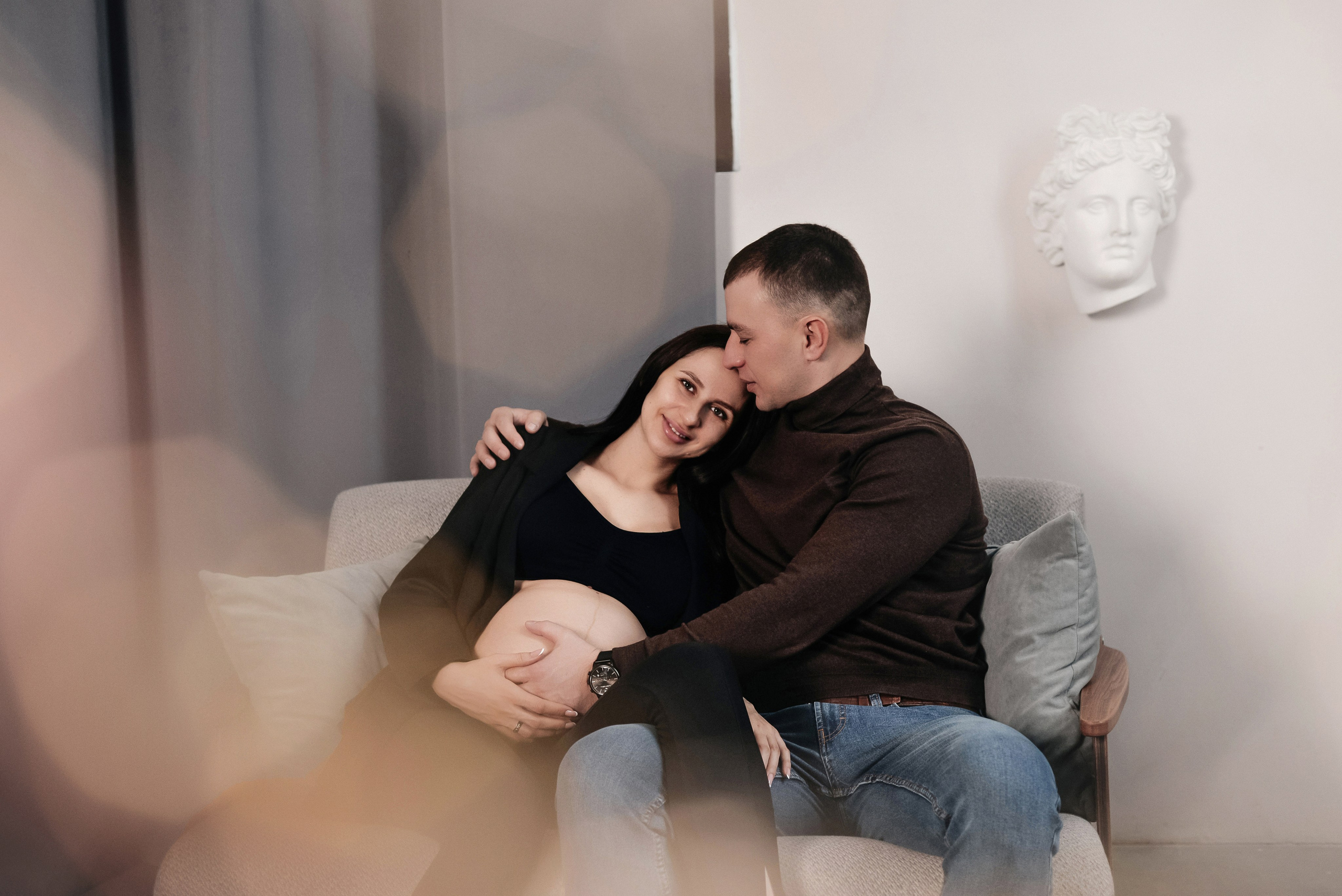 Наташа и Леша в студии Теплопункт. Семейный и свадебный фотограф Галина Абакумова, фотосессии в Белгороде