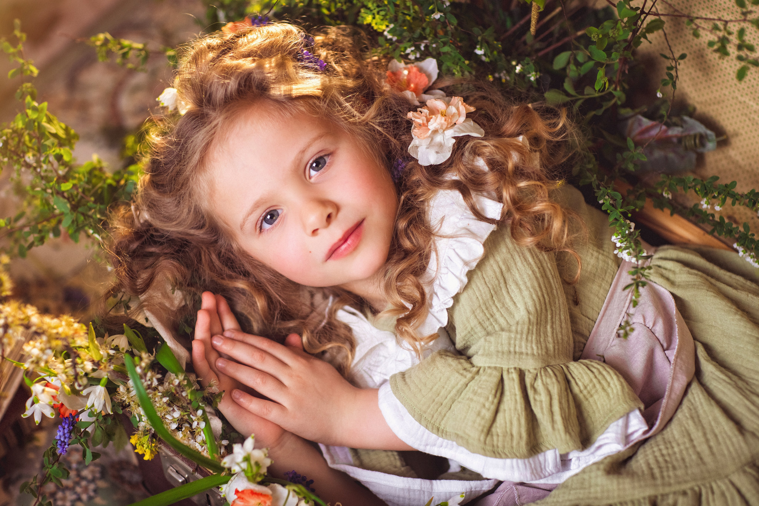 Детская фотосессия с утятами и кроликом. Семейный и детский фотограф в Краснодаре Анна Трашкова