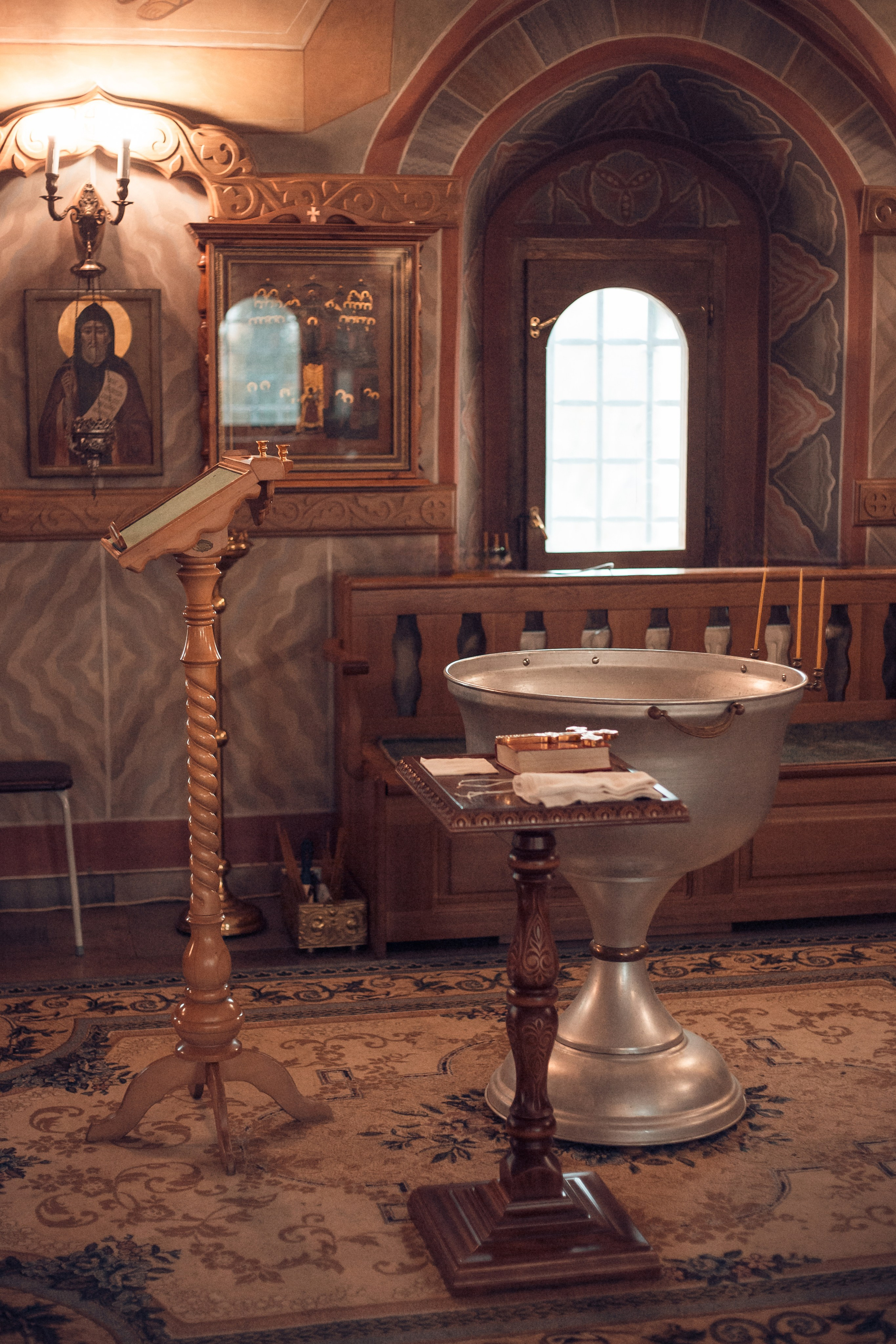 Крещение Полины в Спасо-Преображенском Воротынском женском монастыре