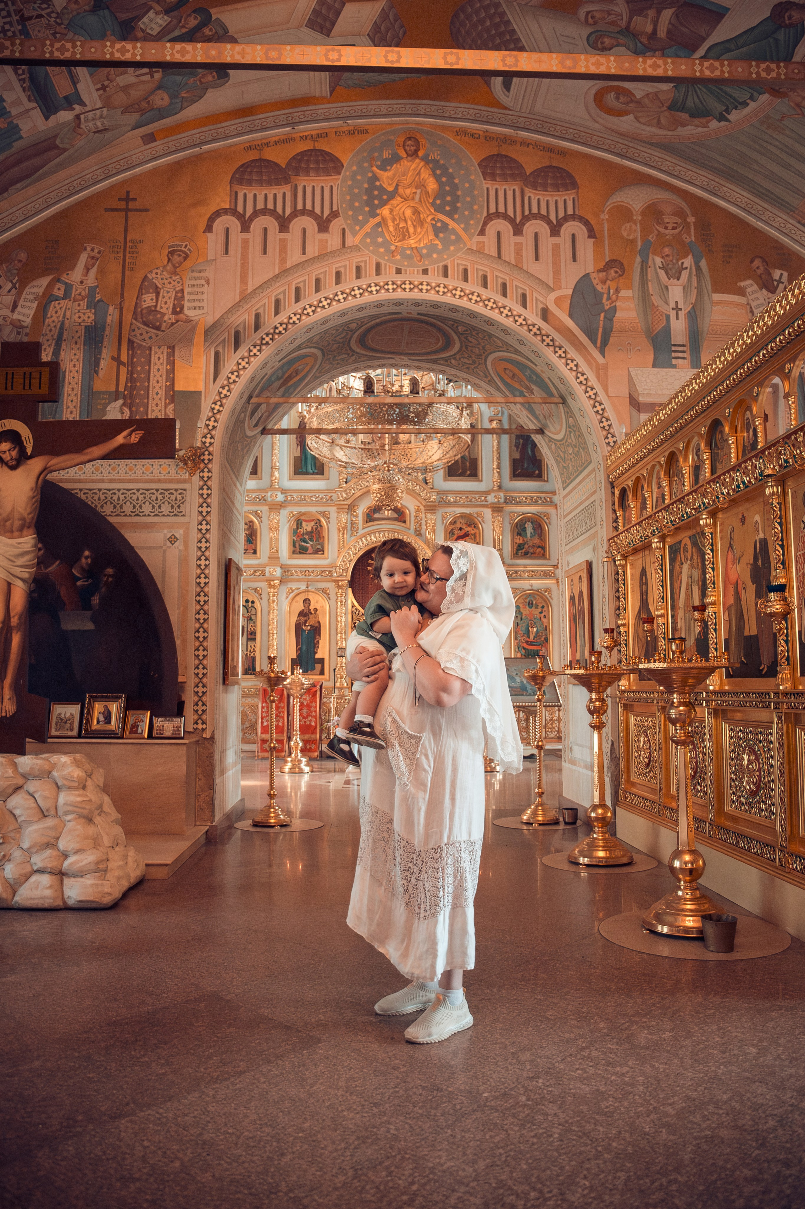 Крещение Савелия в храме Успения Богородицы с. Истомино Тарусский р-н