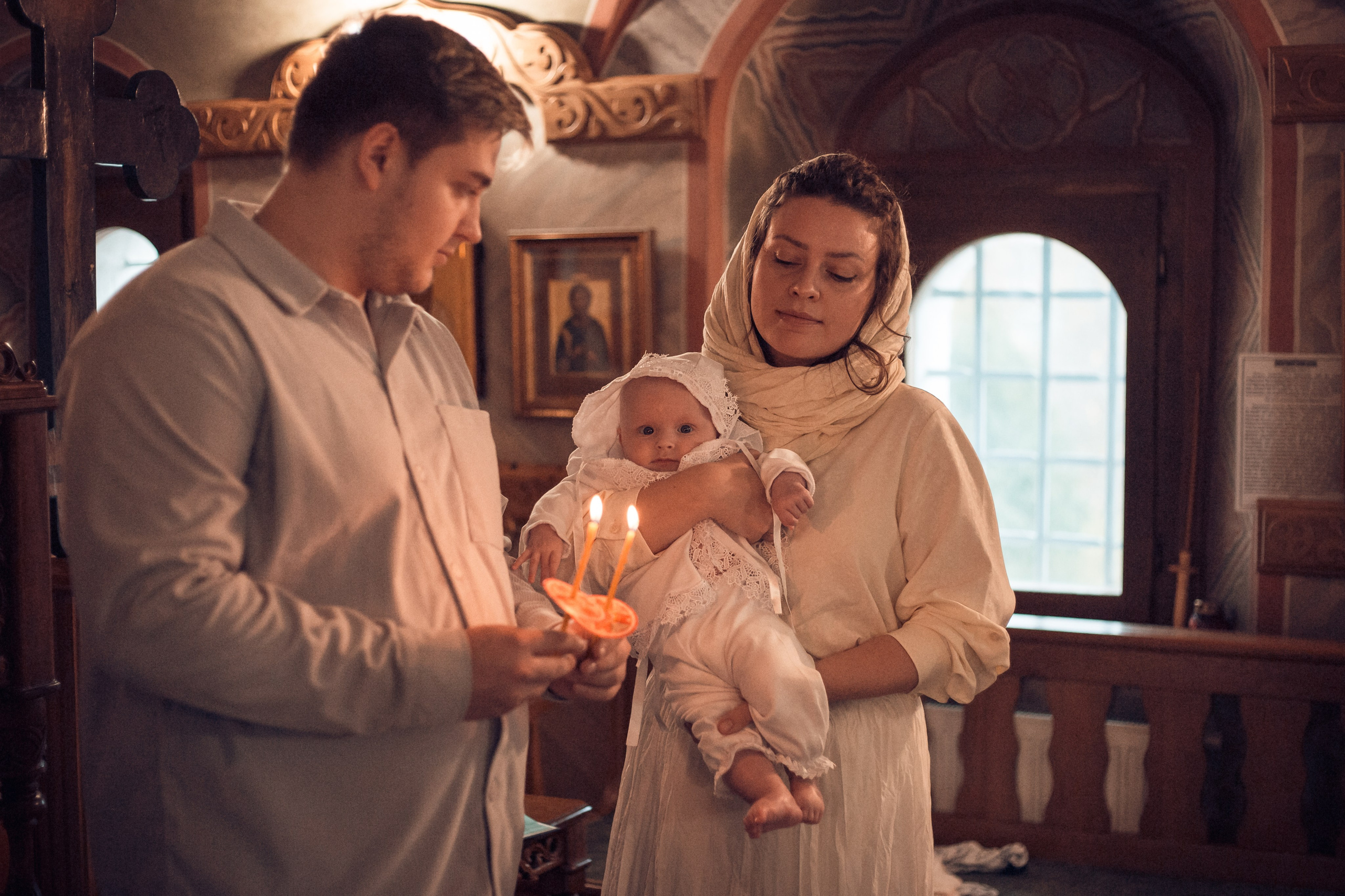 Крещение Полины в Спасо-Преображенском Воротынском женском монастыре