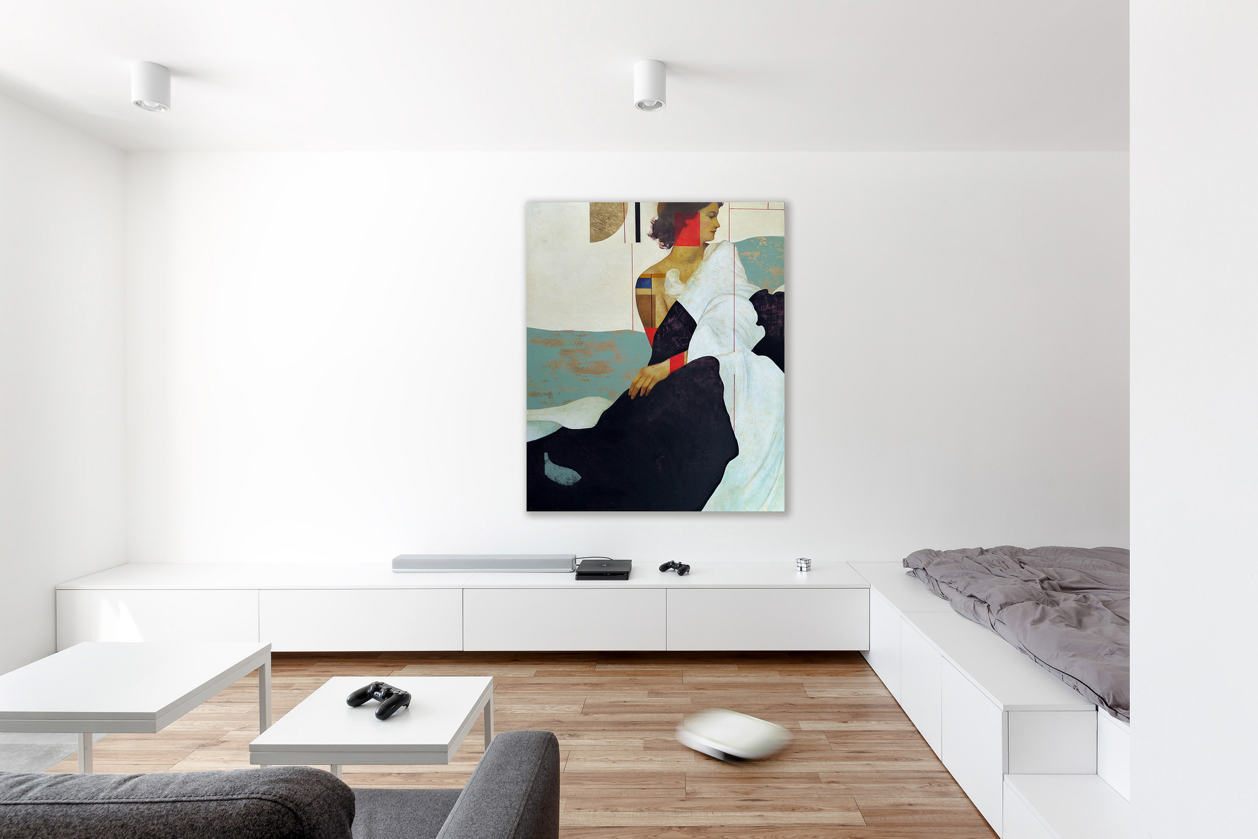 Половина солнца. Художник-абстракционист Ольга Рикун. Москва