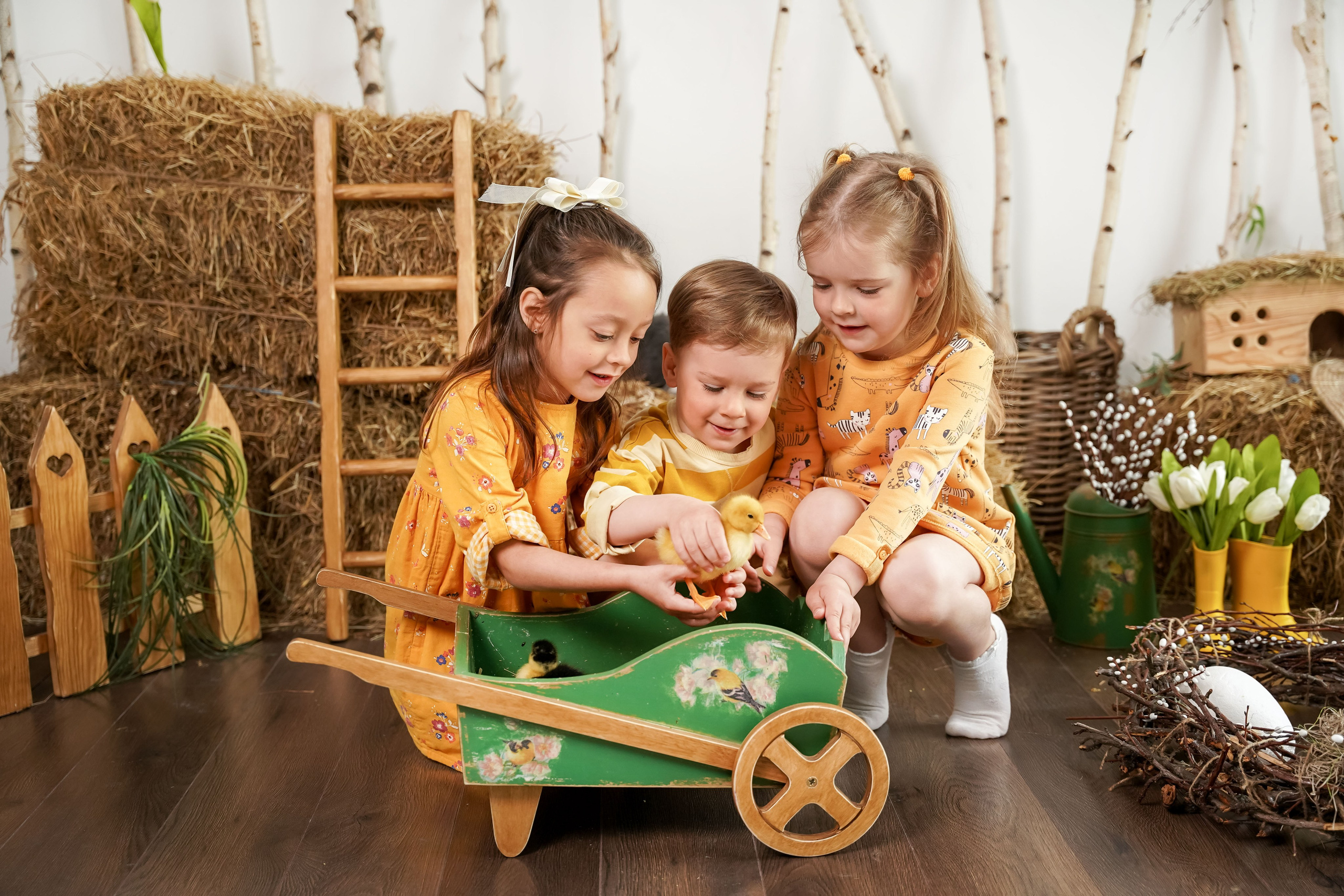 ПРОЕКТ «ПАСХАЛЬНЫЙ» С УТЯТАМИ. Фотограф в Ялте Инна Найден. Детский и семейный фотограф