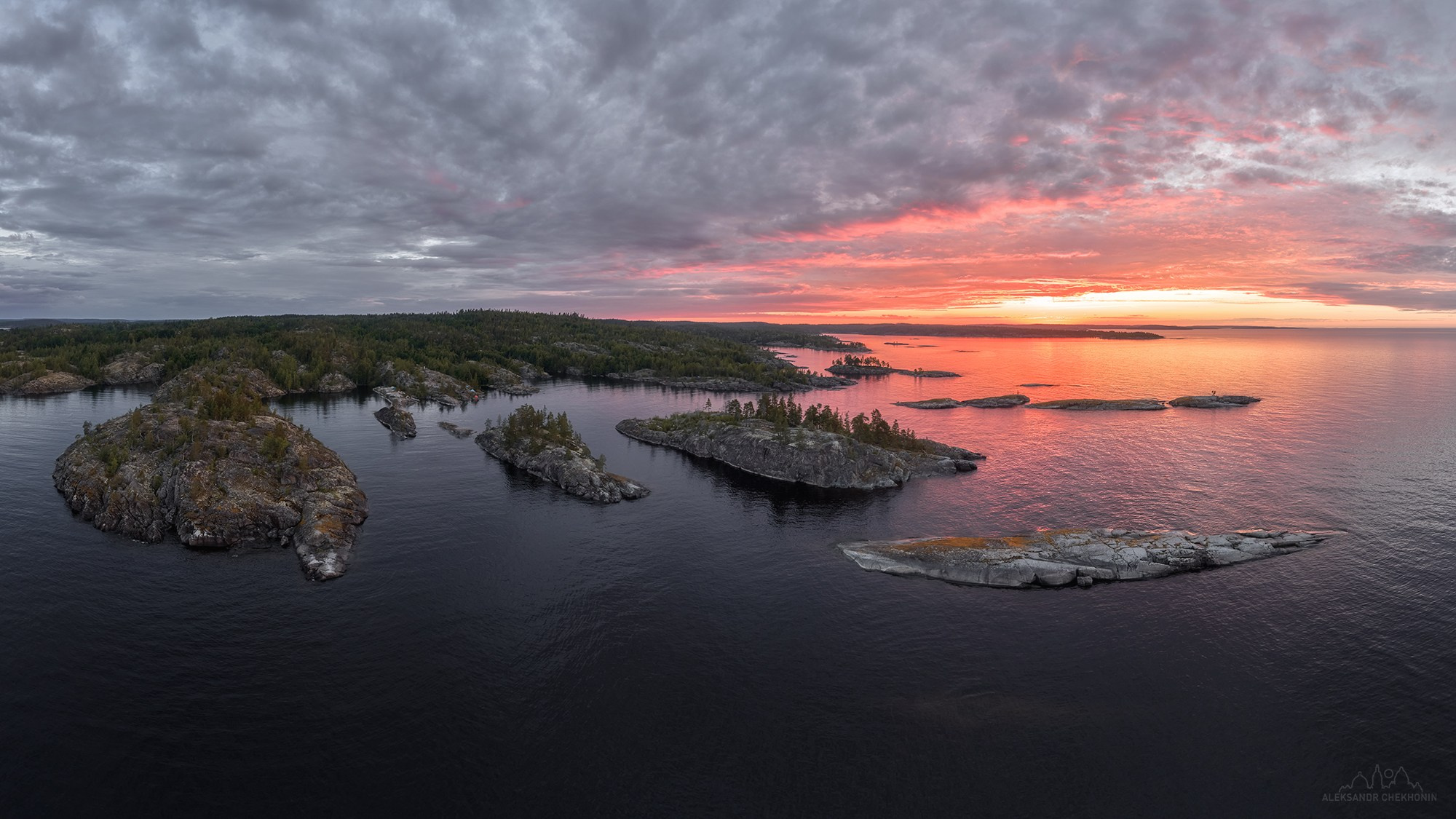 Aerial photography. Landscape photographer Aleksandr Chekhonin