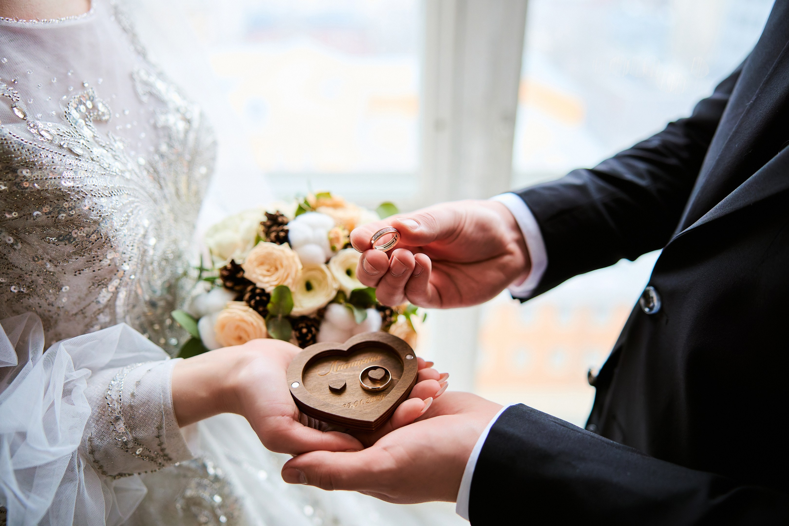 Свадебная фотосессия в студии. Свадебный фотограф Сергей Колбинский