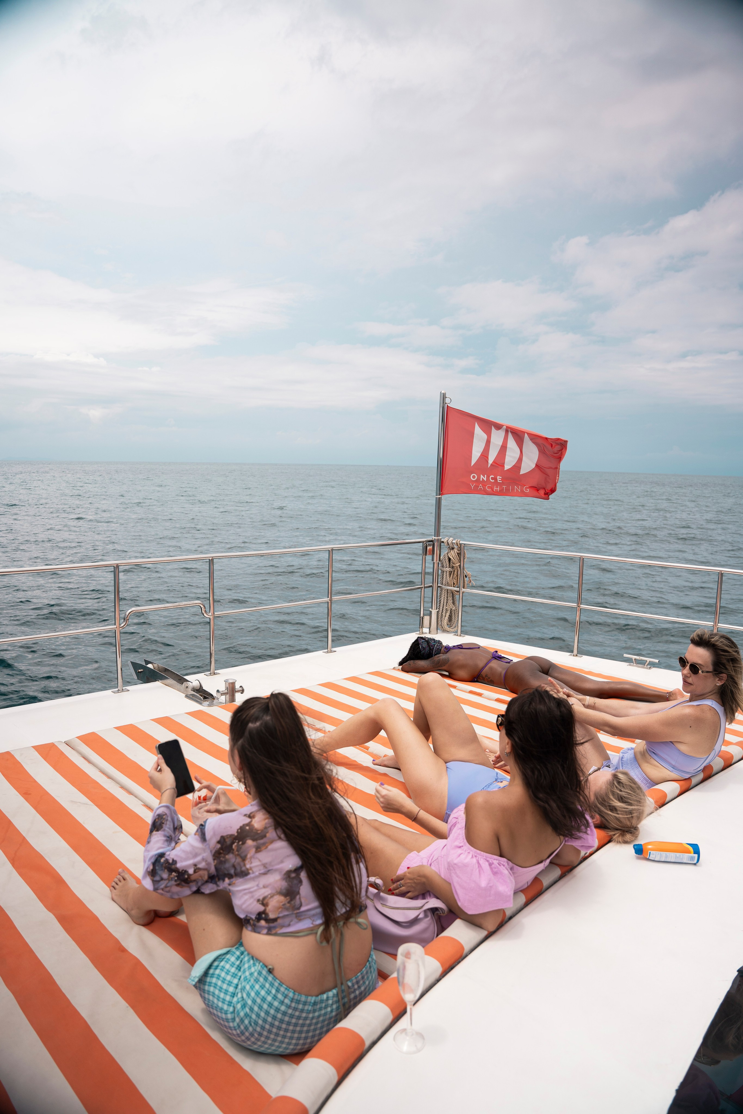 Съемка на яхте