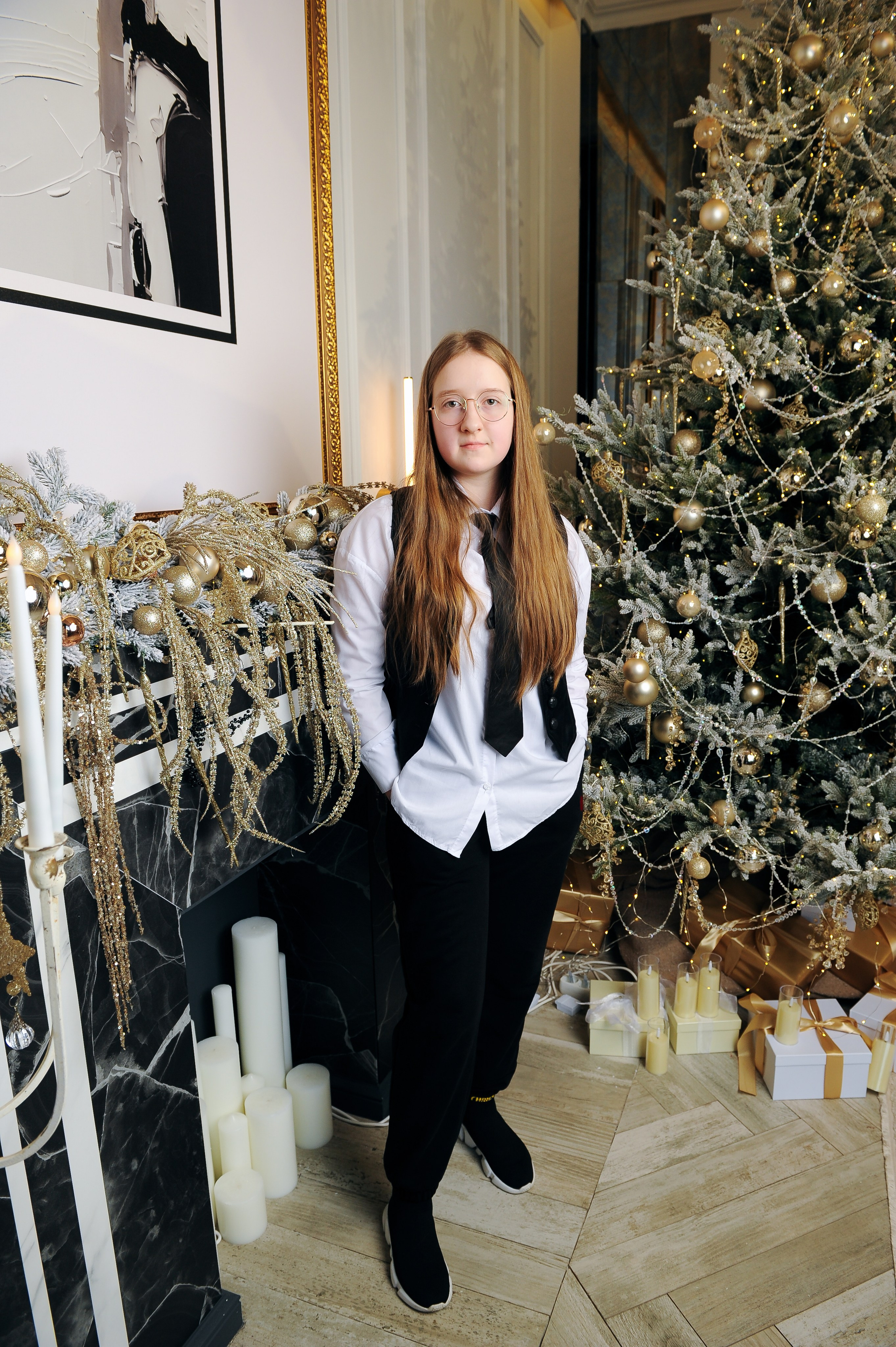 Школьная новогодняя фотосессия. Фотограф, визажист. Москва