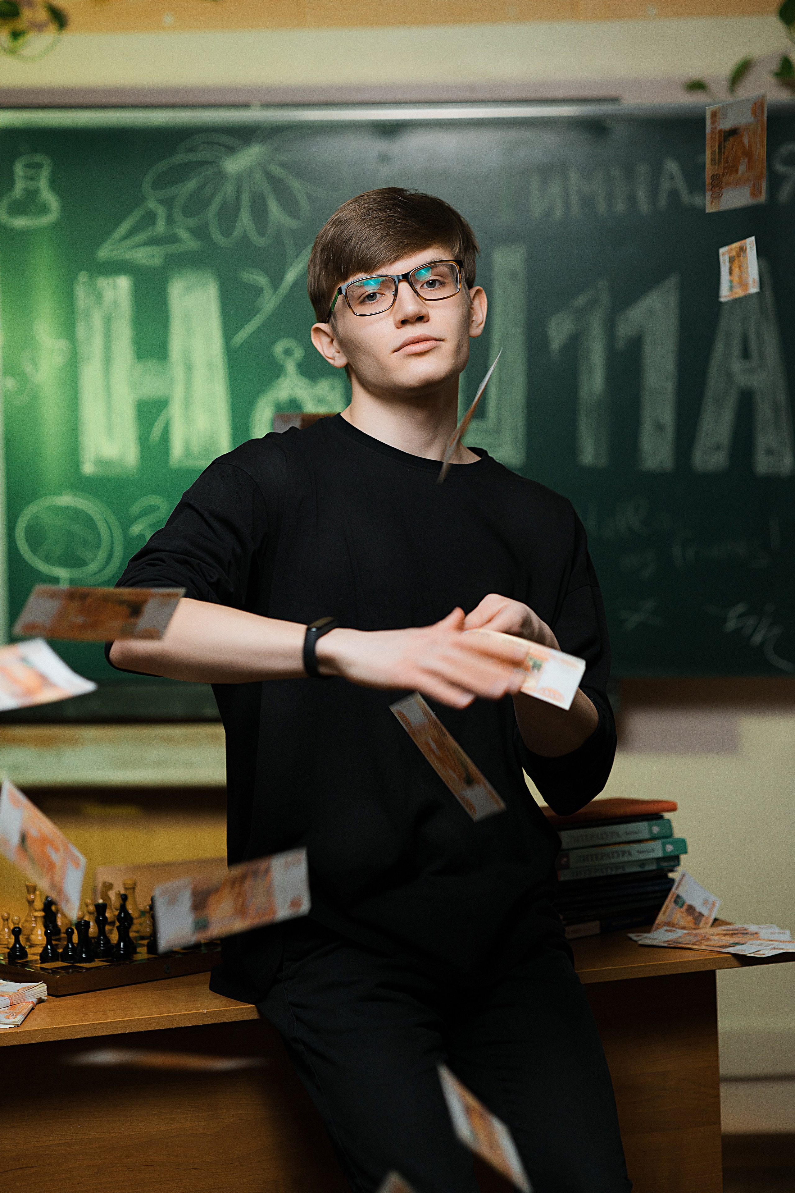 Выпускное портретное фото для выпускного альбома в Чехове.