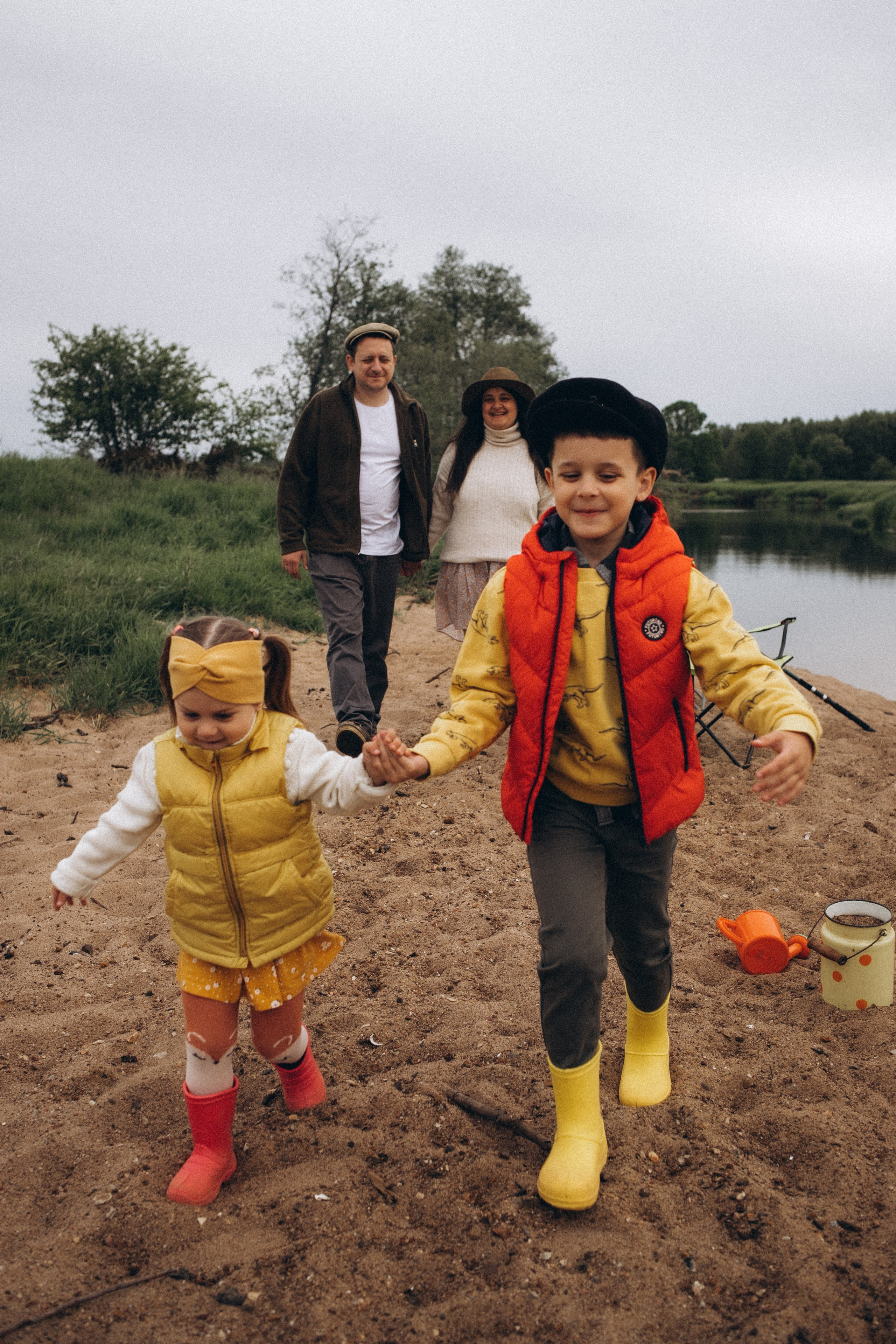 Вася, Юля, Сева и Полинка. Семейный и свадебный фотограф Анна Кожокарь