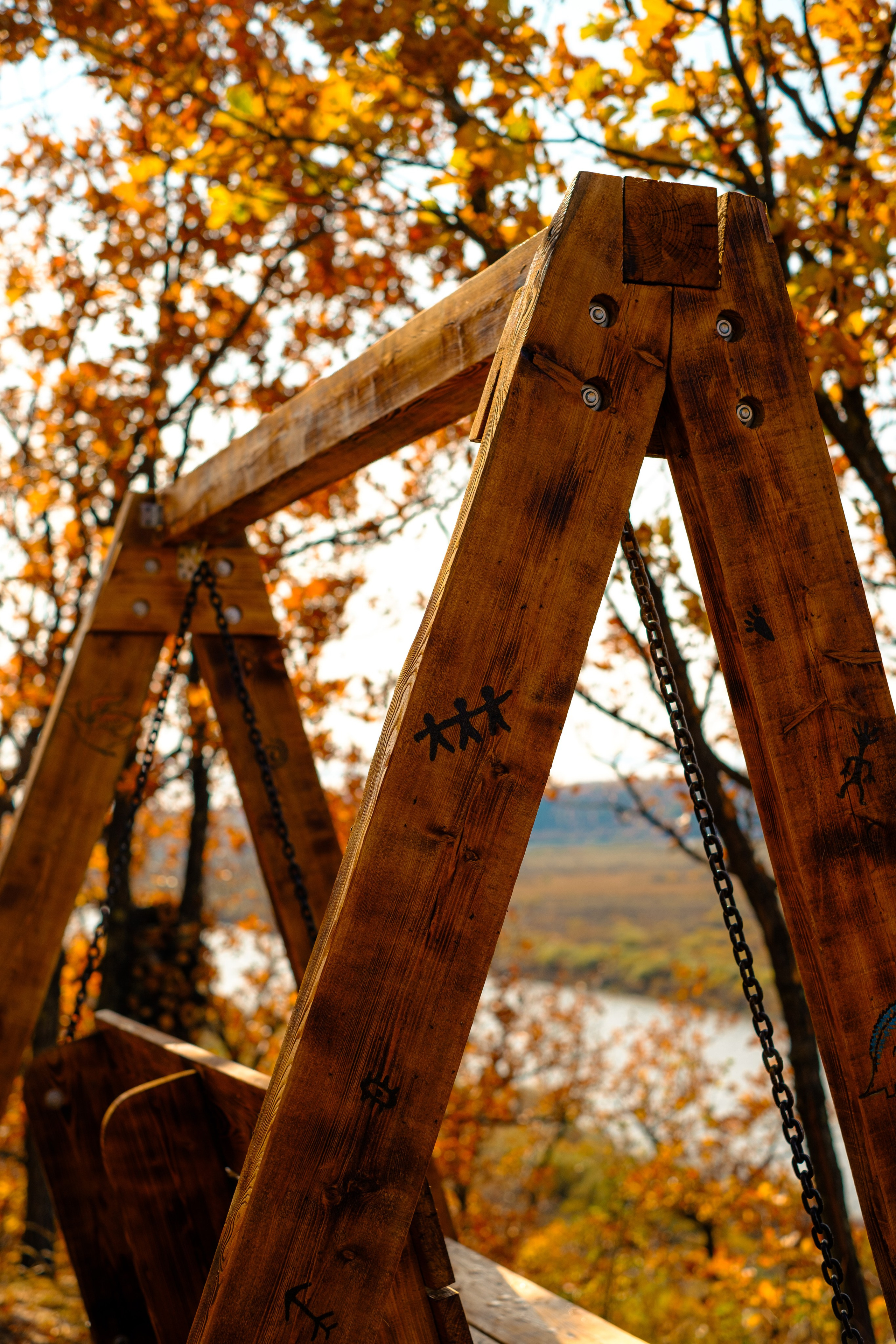 Михайловские столбы осенью. Фотограф Благовещенска Яна