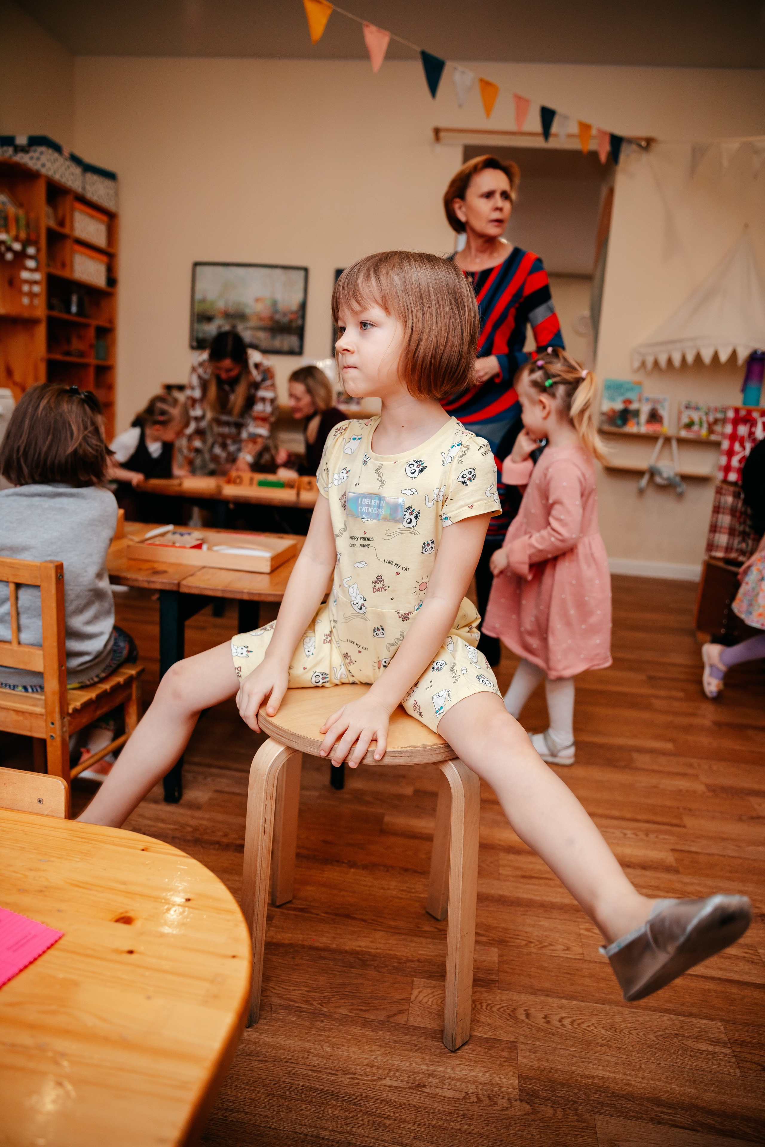 8 марта в Монтессори-саду. Семейный lifestyle фотограф в Санкт-Петербурге Людмила Пахомова