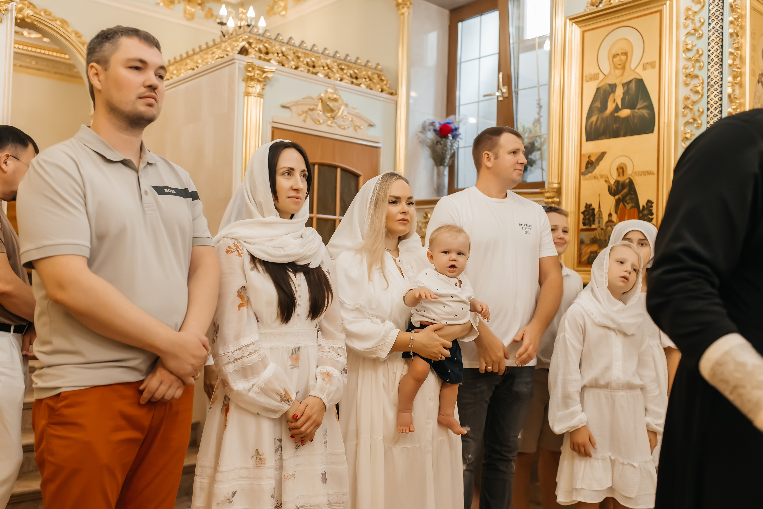 Крещение Марка в Храме всех святых на Соколе. Фотограф на крещение и венчание Москва  Надежда Баланина