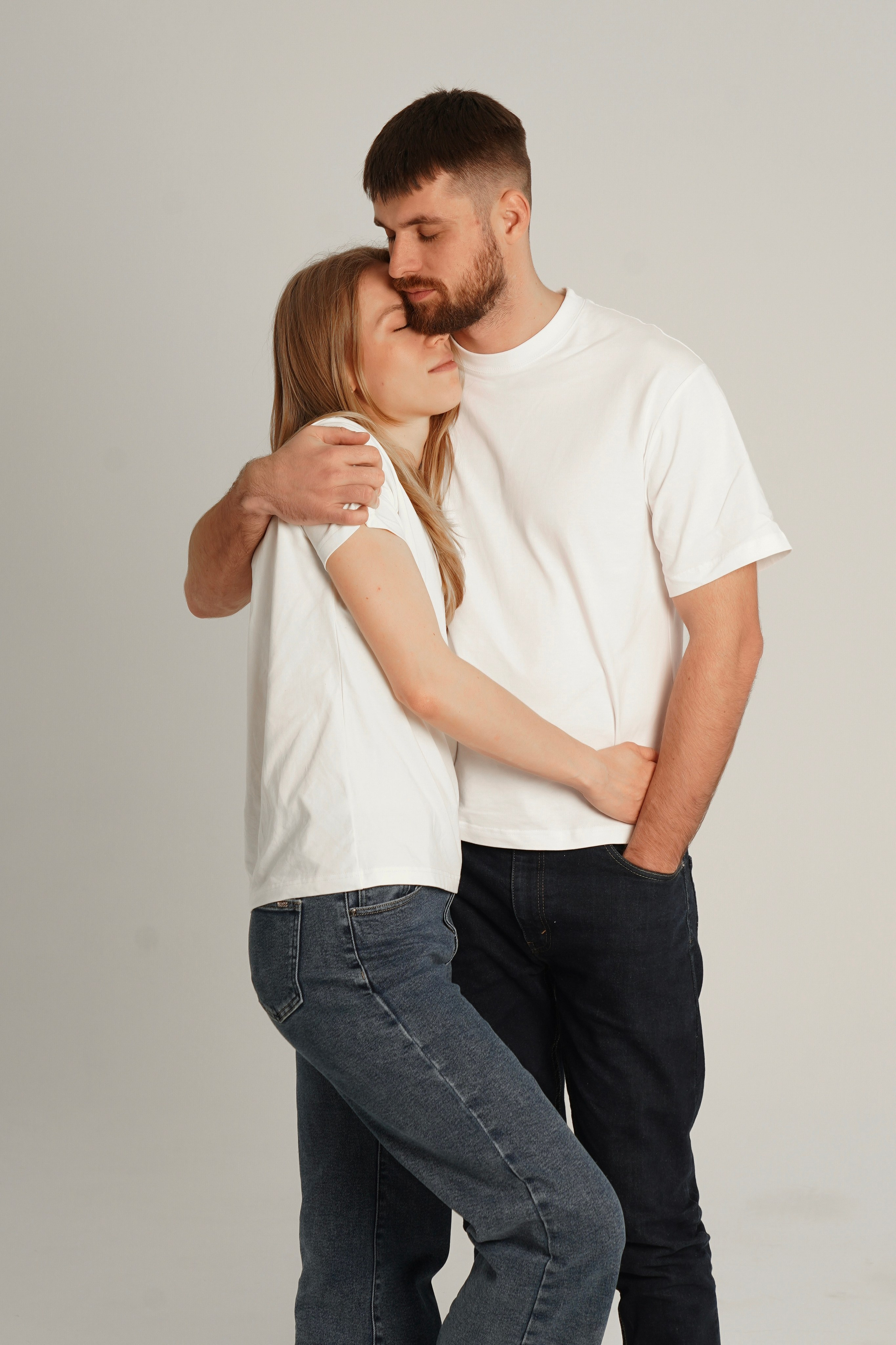 Съемка на циклораме. Юлия и Иван. Анна, фотограф Москва, Зеленоград