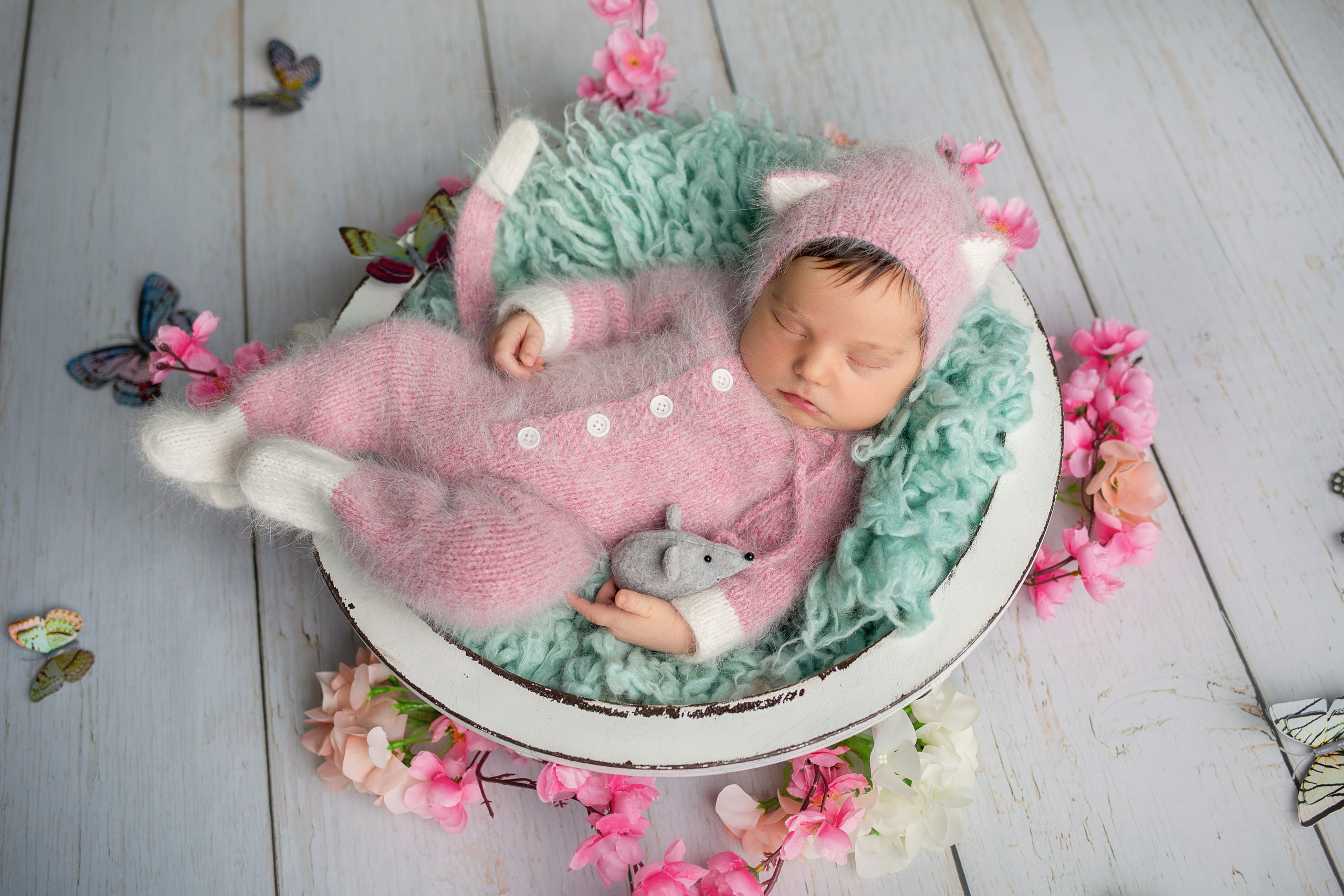 Ньюборн девочки. Фотограф новорожденных, семейный, детский фотограф в Москве и Московской области