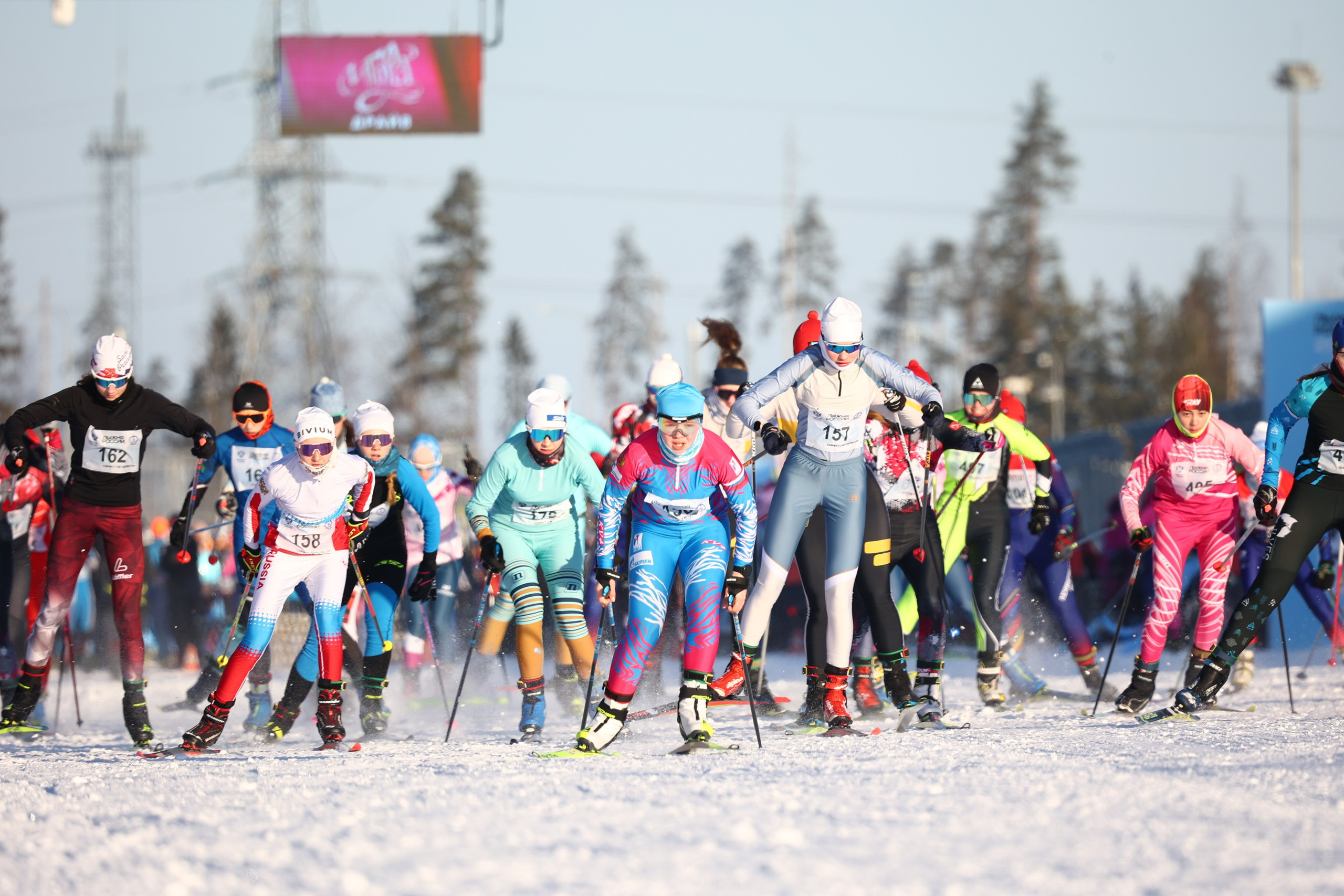 Лыжня России Игора Драйв 2025. Спортивный фотограф в Санкт-Петербурге Илья Vacool