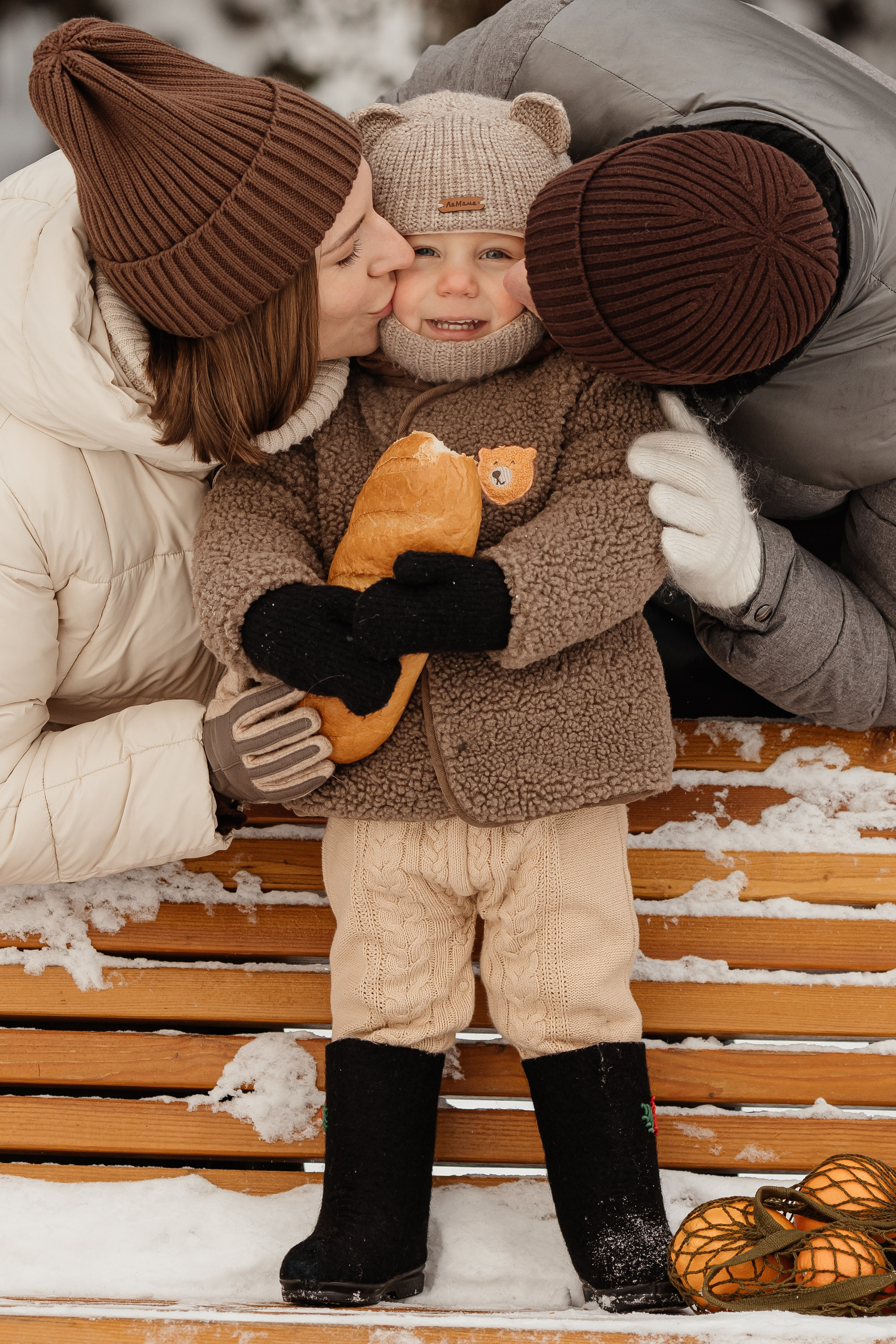 Зимние семейние фотосессии в лесу. Анна Блохина Фотограф Звенигород Одинцово Истра Красногорск Москва