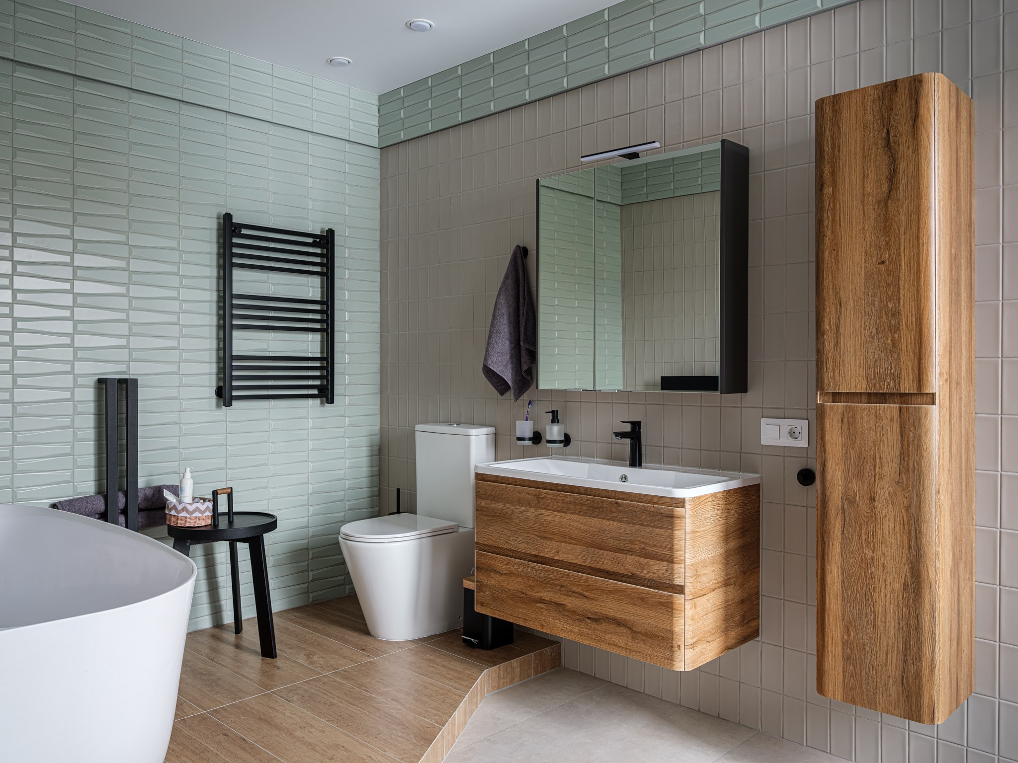 Небольшой дом: Анастасия Филиппова, Олеся Миколаец, студия FAM Design. Фотограф Василий Буланов