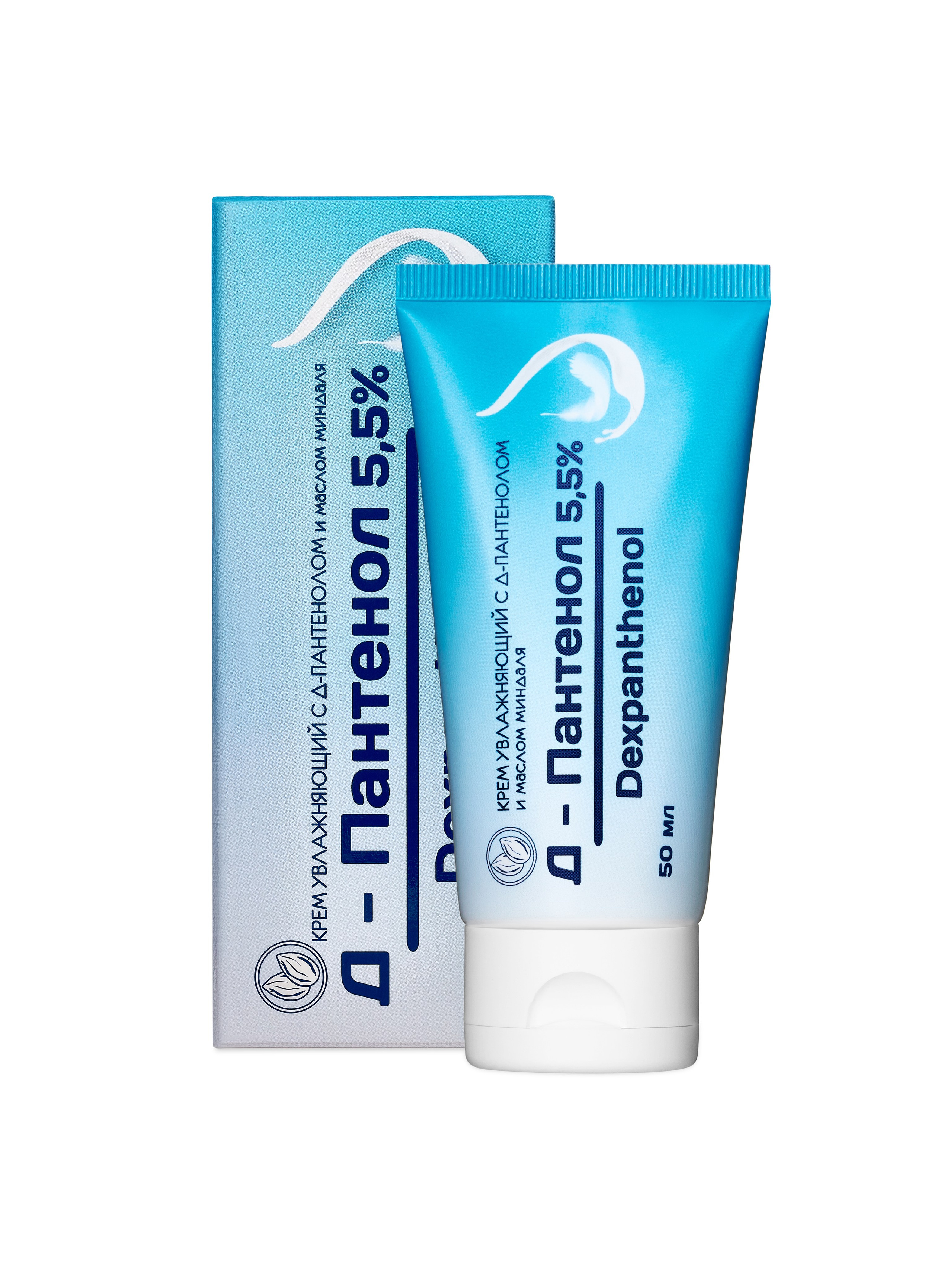 Каталожное фото тюбика и коробки крема с пантенолом