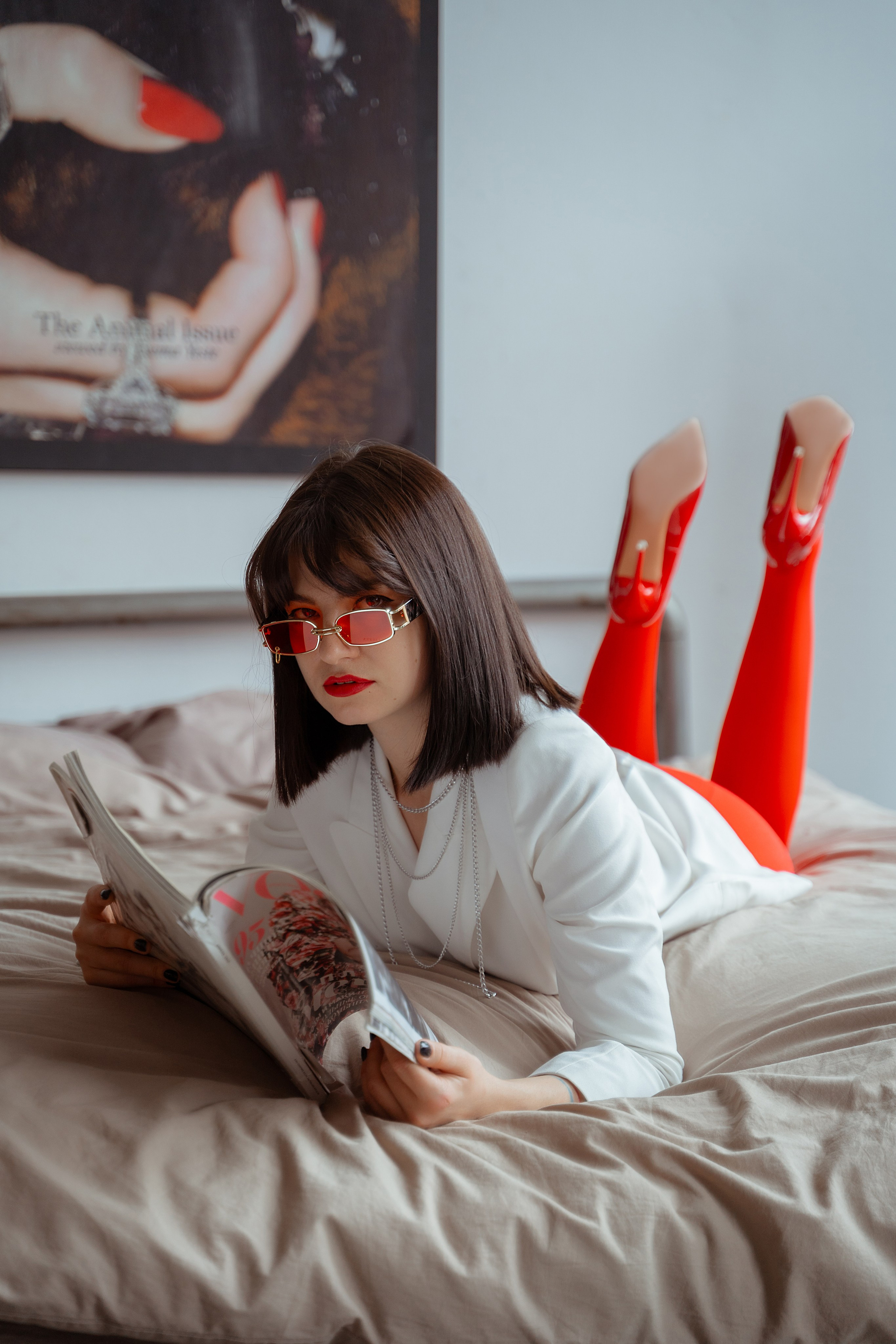 Красные колготки. Фотограф Тимофеева Любовь