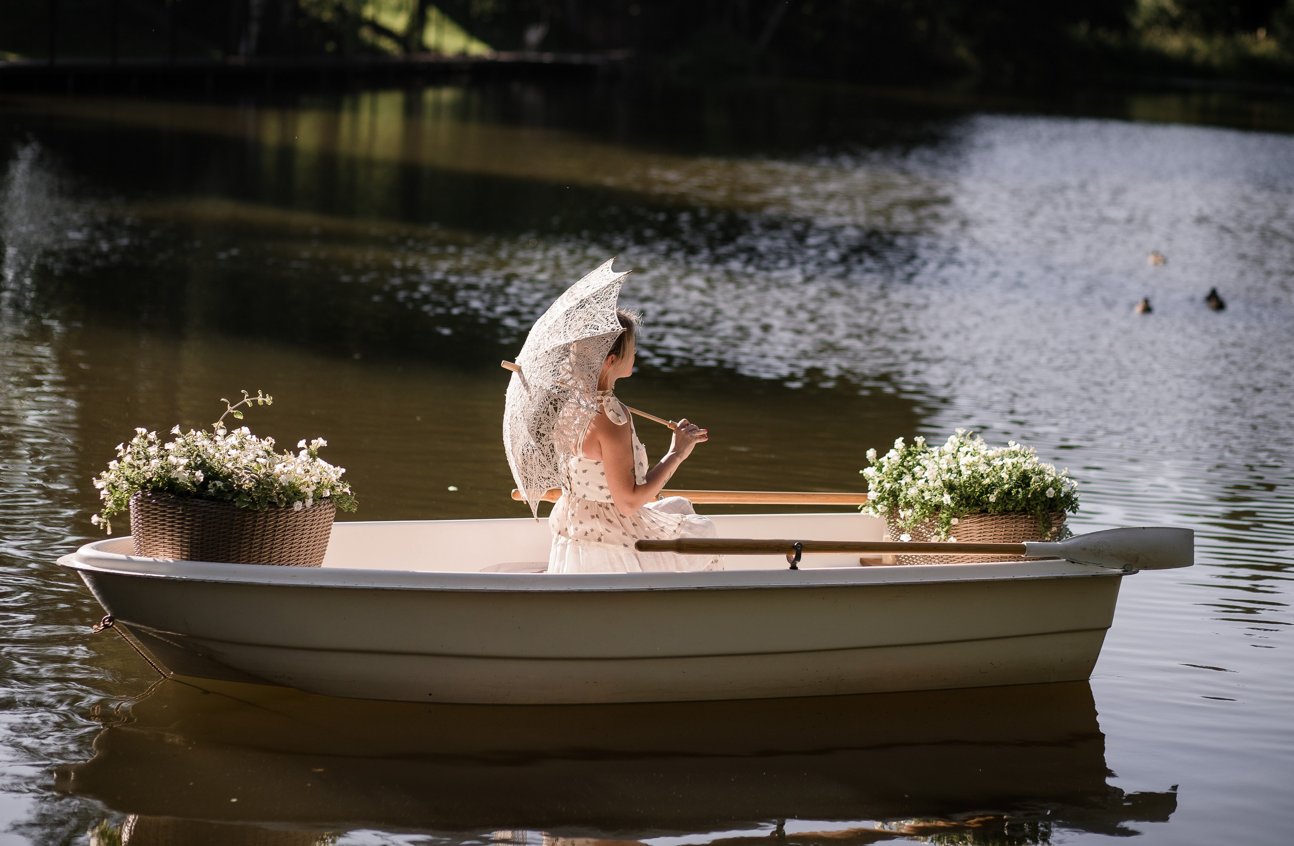 В лодке с цветами. Детский и семейный фотограф, Катерина Дементьева. Город Пермь