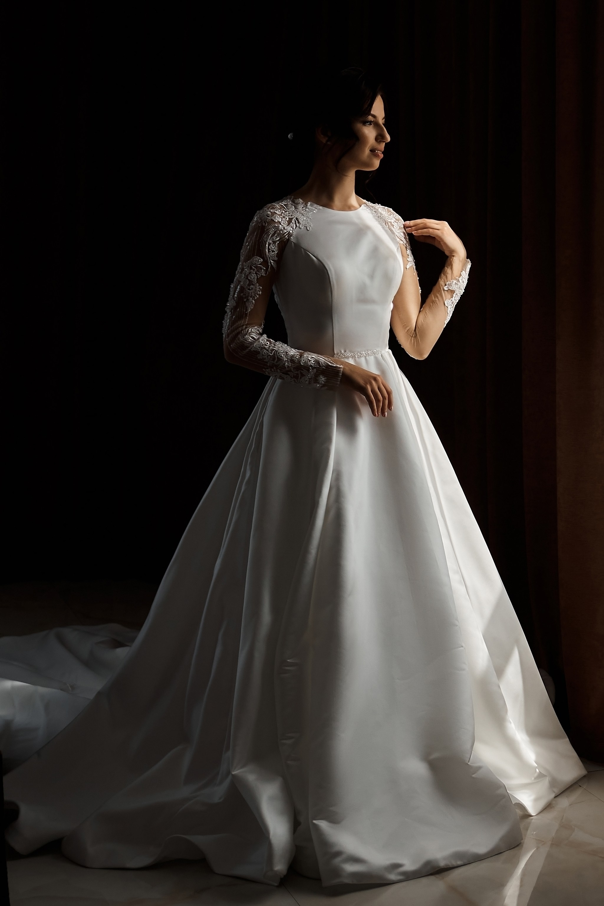 Фото невесты в темном ключе