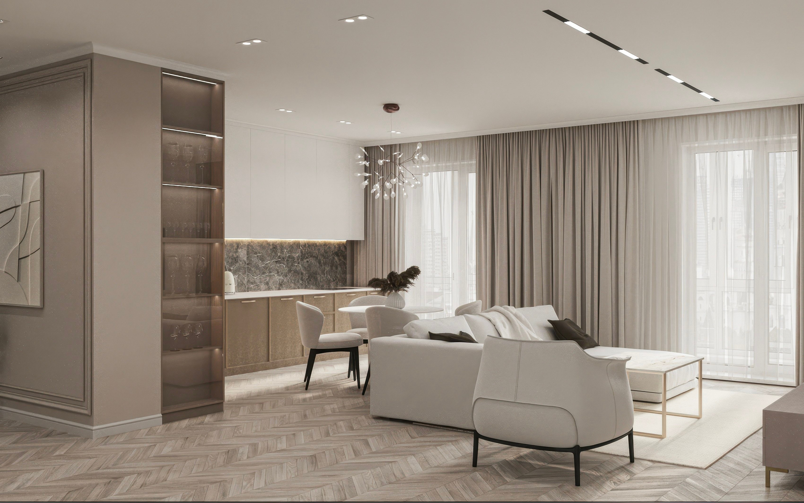 ЖК Расцветай. Площадь 87 кв. м. Дизайнер интерьера в Новосибирске_Елена Сергеева