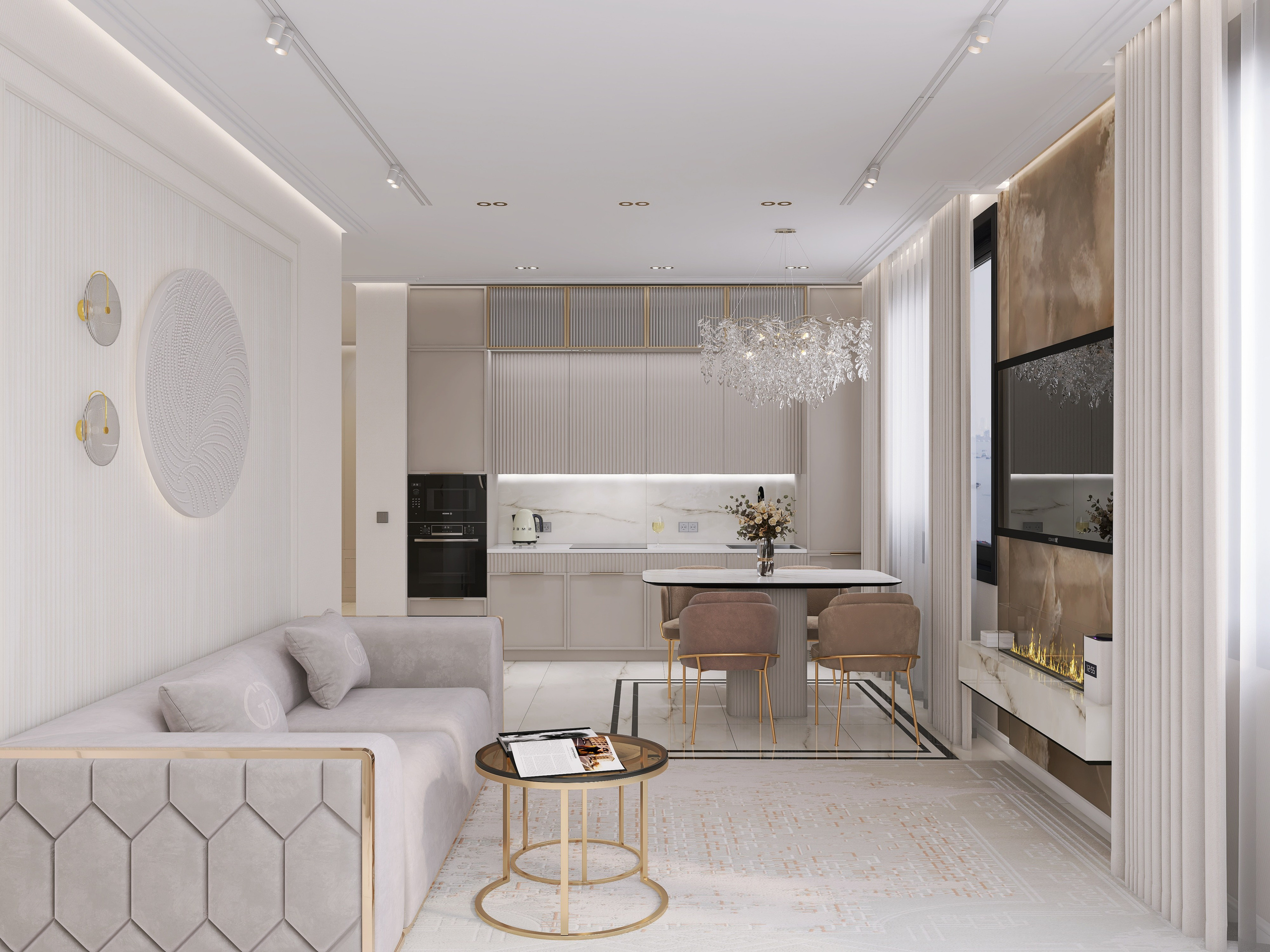 ЖК Grando. Площадь 71 кв. м. Дизайнер интерьера в Новосибирске_Елена Сергеева