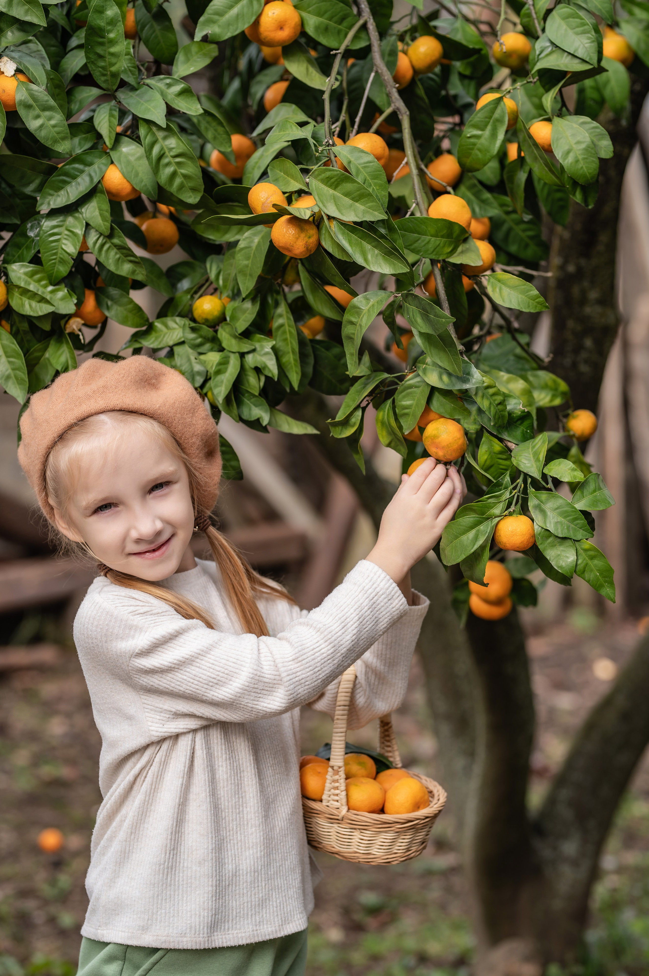 Феи мандаринов Эльвира и Дианочка. Наталья Слесаренко фотограф в Сочи