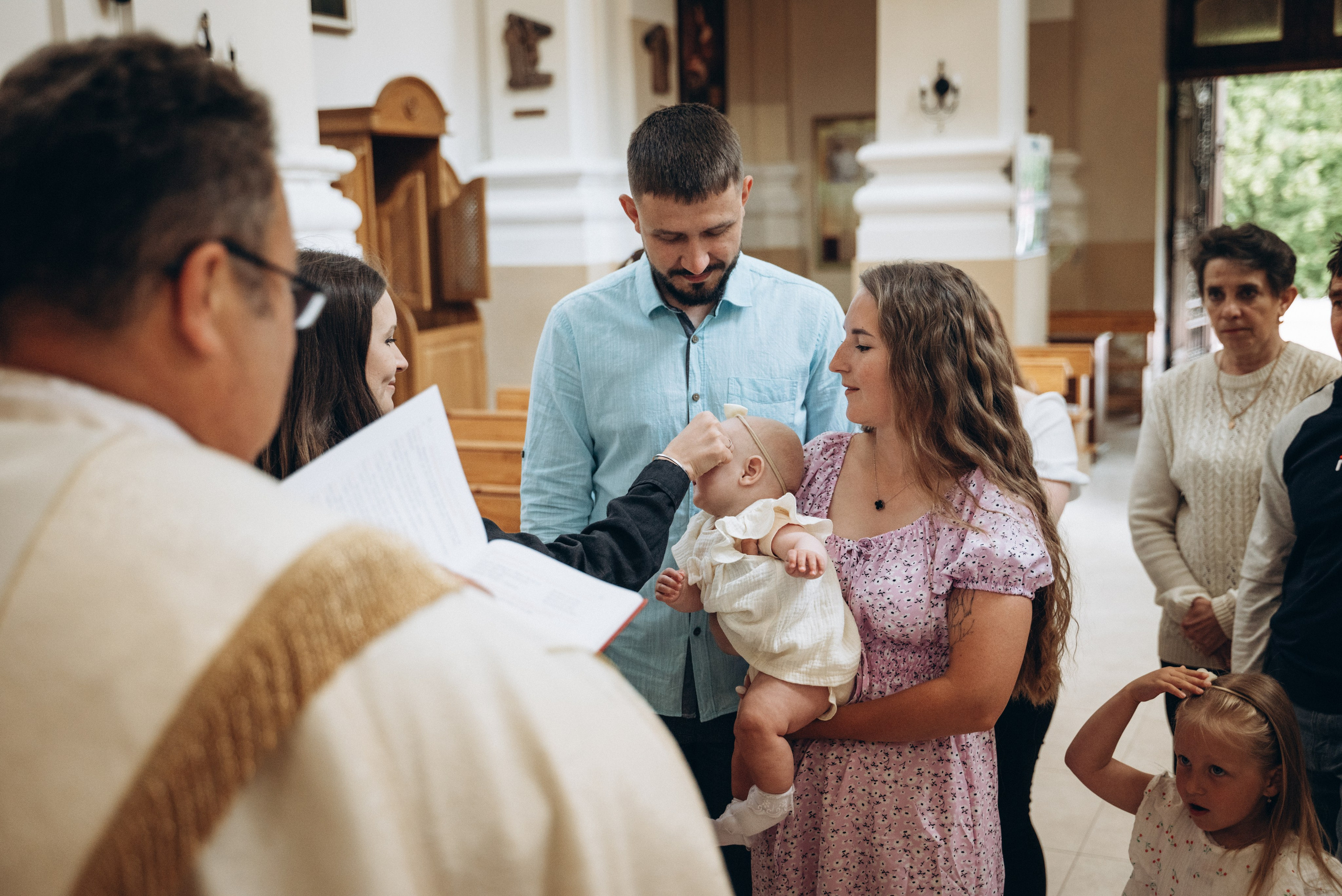 Крещение Леи (костёл в Заславле). Семейный фотограф в Минске Дарья Дреко