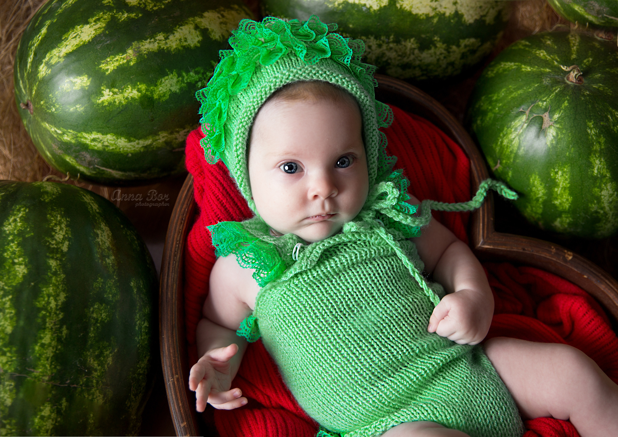 Фотопроект АРБУЗИКИ. Фотограф новорожденных, детей до года и беременных в Симферополе