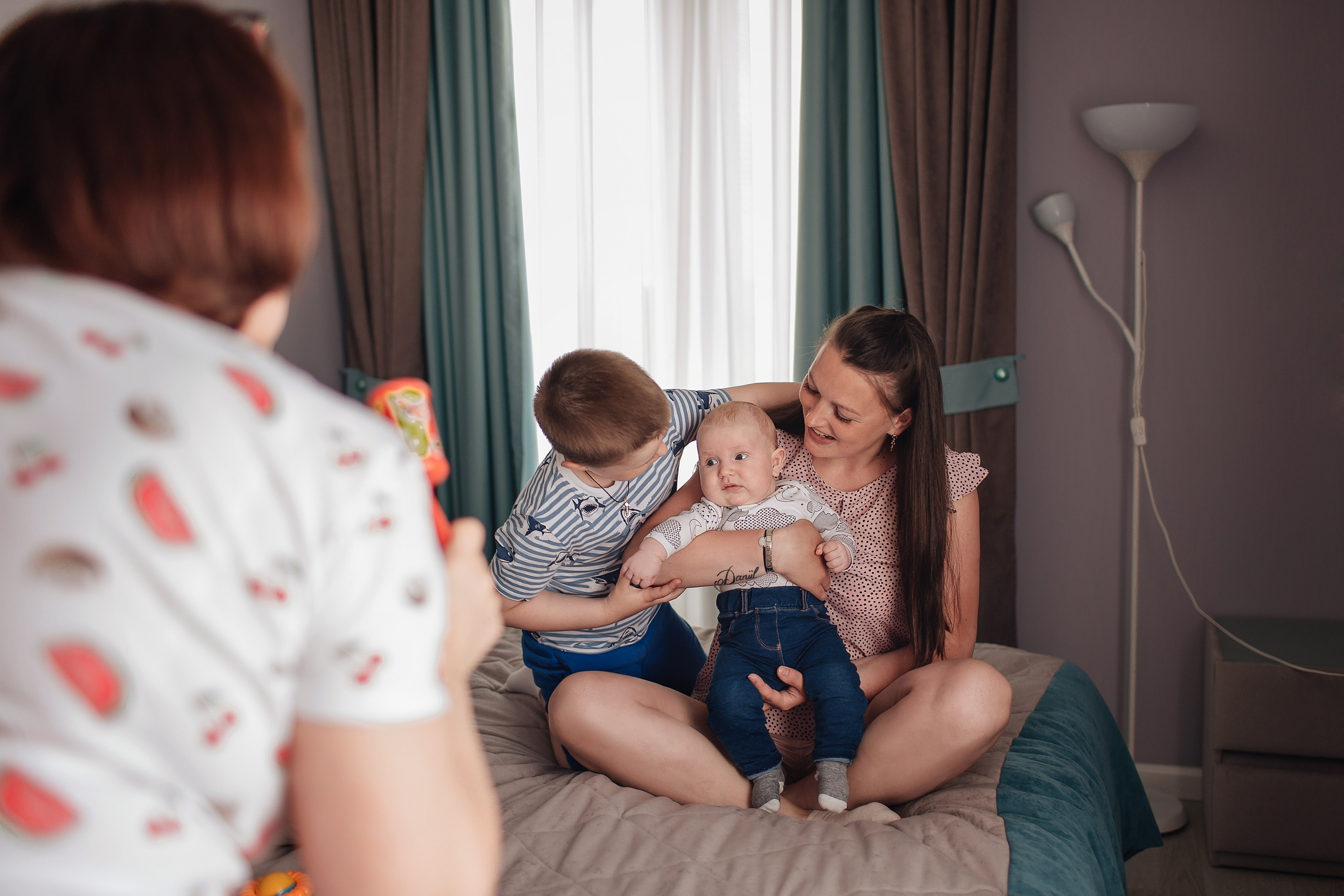 Четыре поколения. Домашнее. Свадебный и семейный фотограф Спб Бошман Ирина