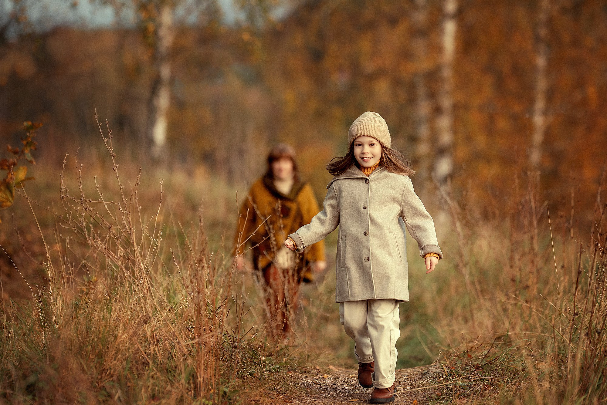 Фотосессия большой семьи в красивейших осенних пейзажах. Семейный фотограф Татьяна Надеждина | Москва, Московская область, Ярославль