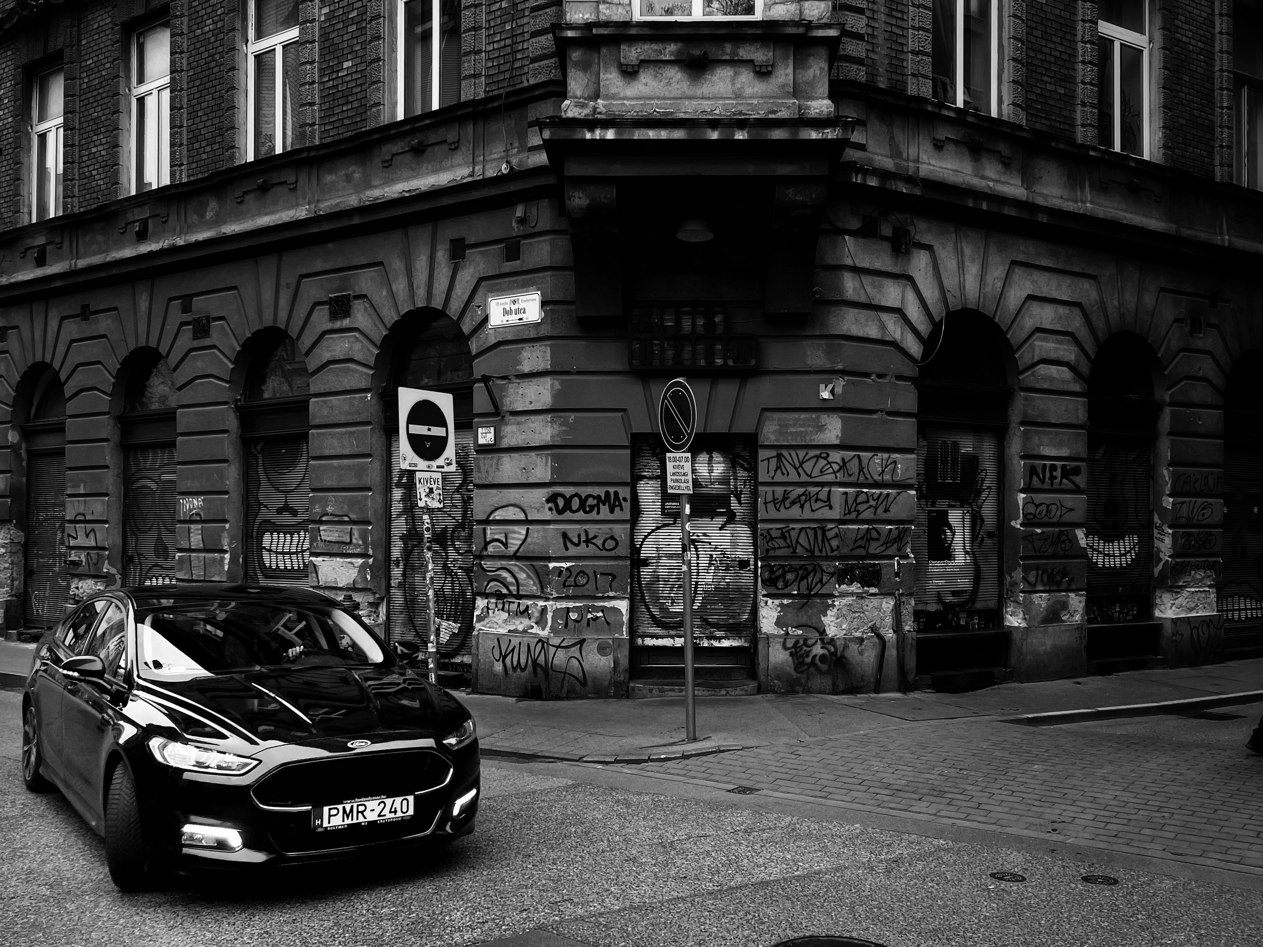 a street in the Jewish quarter of Budapest