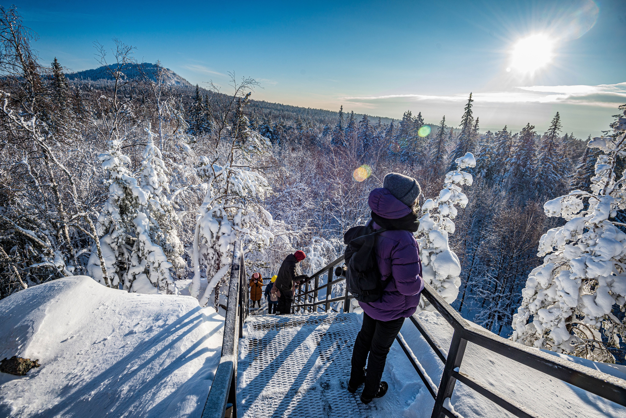 Таганай Семибратка, Парк Бажова, ледяной фонтан 06.01.2024. Свадебный фотограф на Урале Виктор Соколов