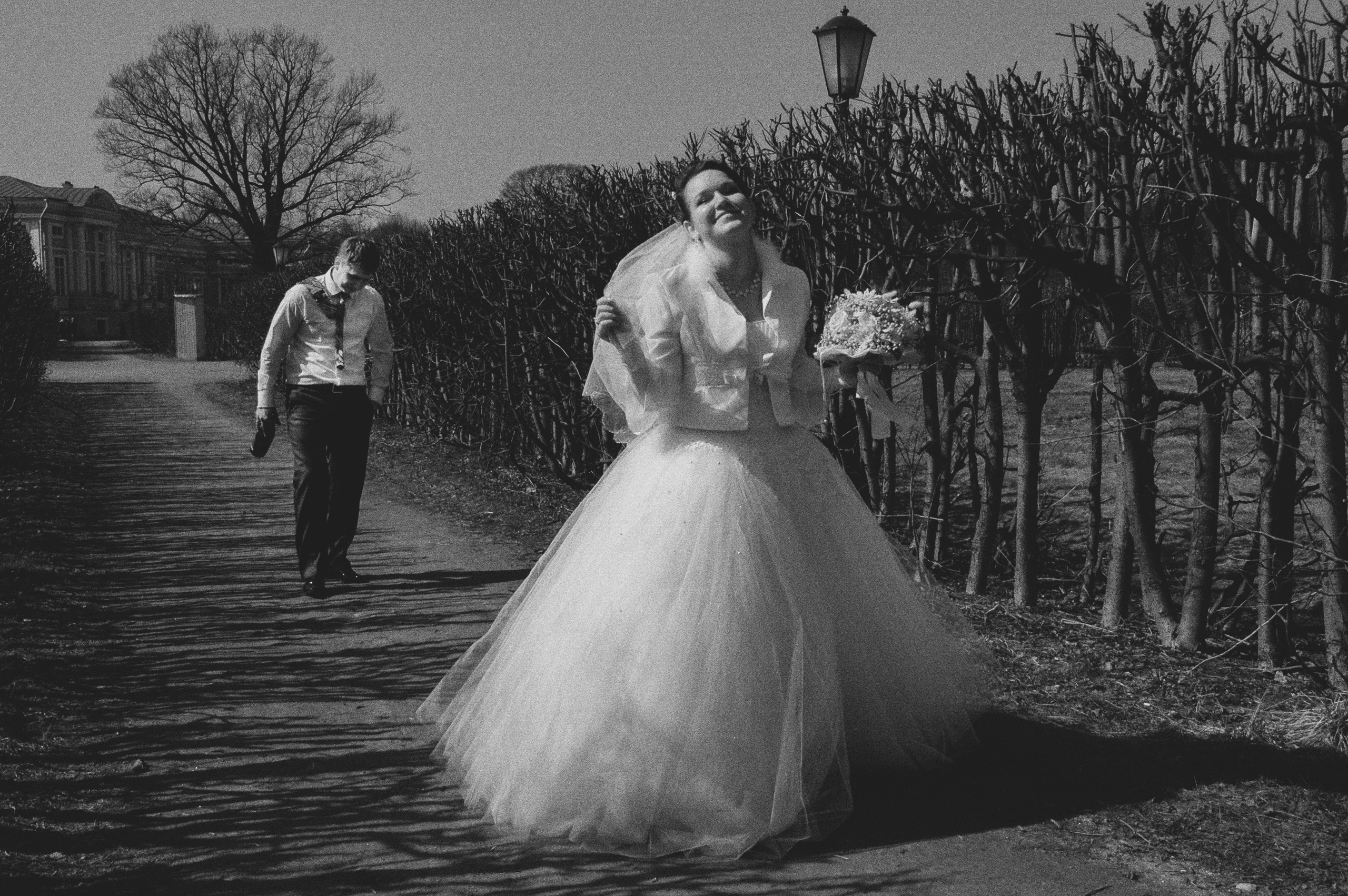 Кирилл и Анна. Свадьба в черно-белых фотографиях. Фотограф в городе Электросталь Ногинск Москва — Алексей Закхеев