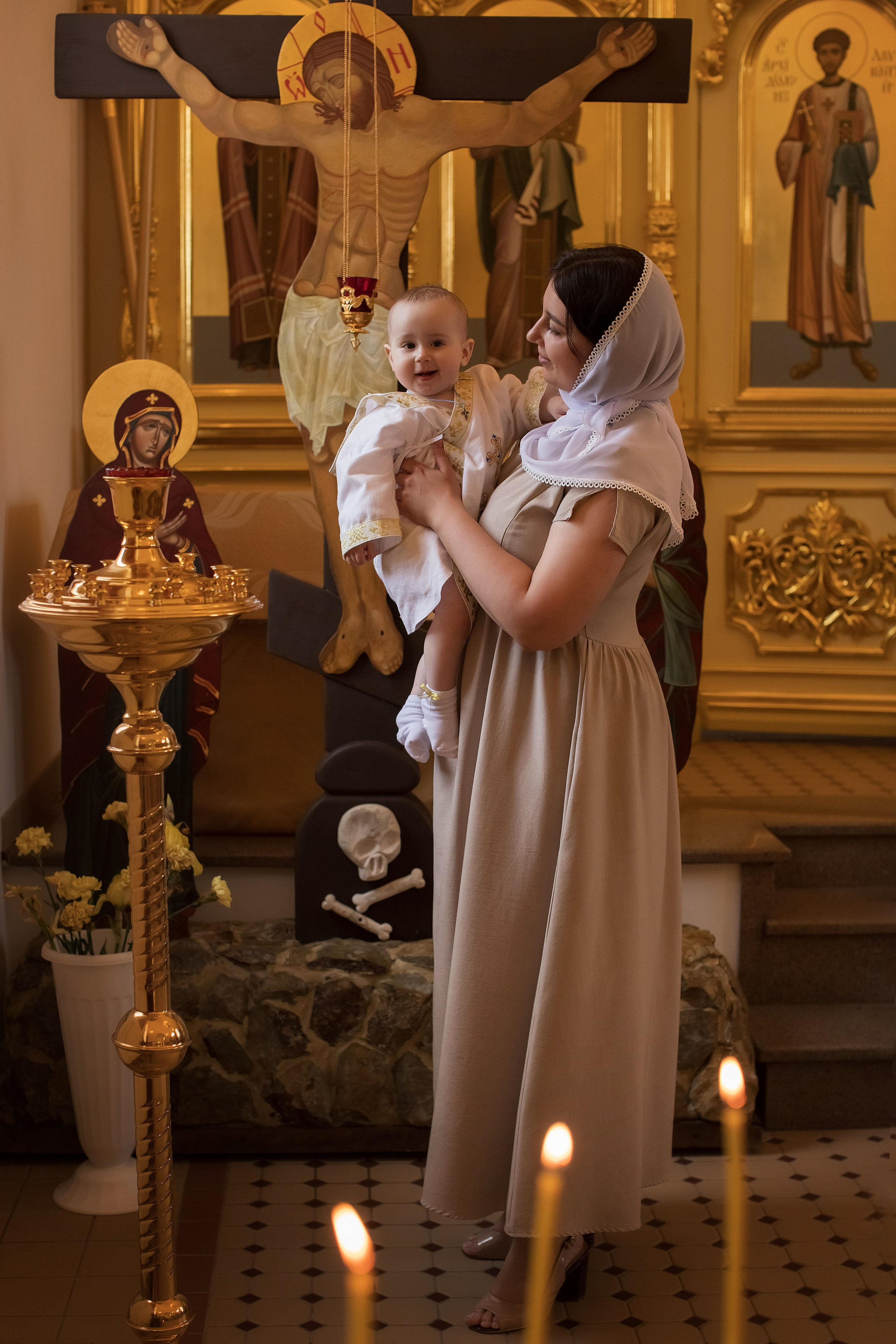 Таинство Крещения Мирона. Семейный и детский фотограф в Саратове Полина Коткина