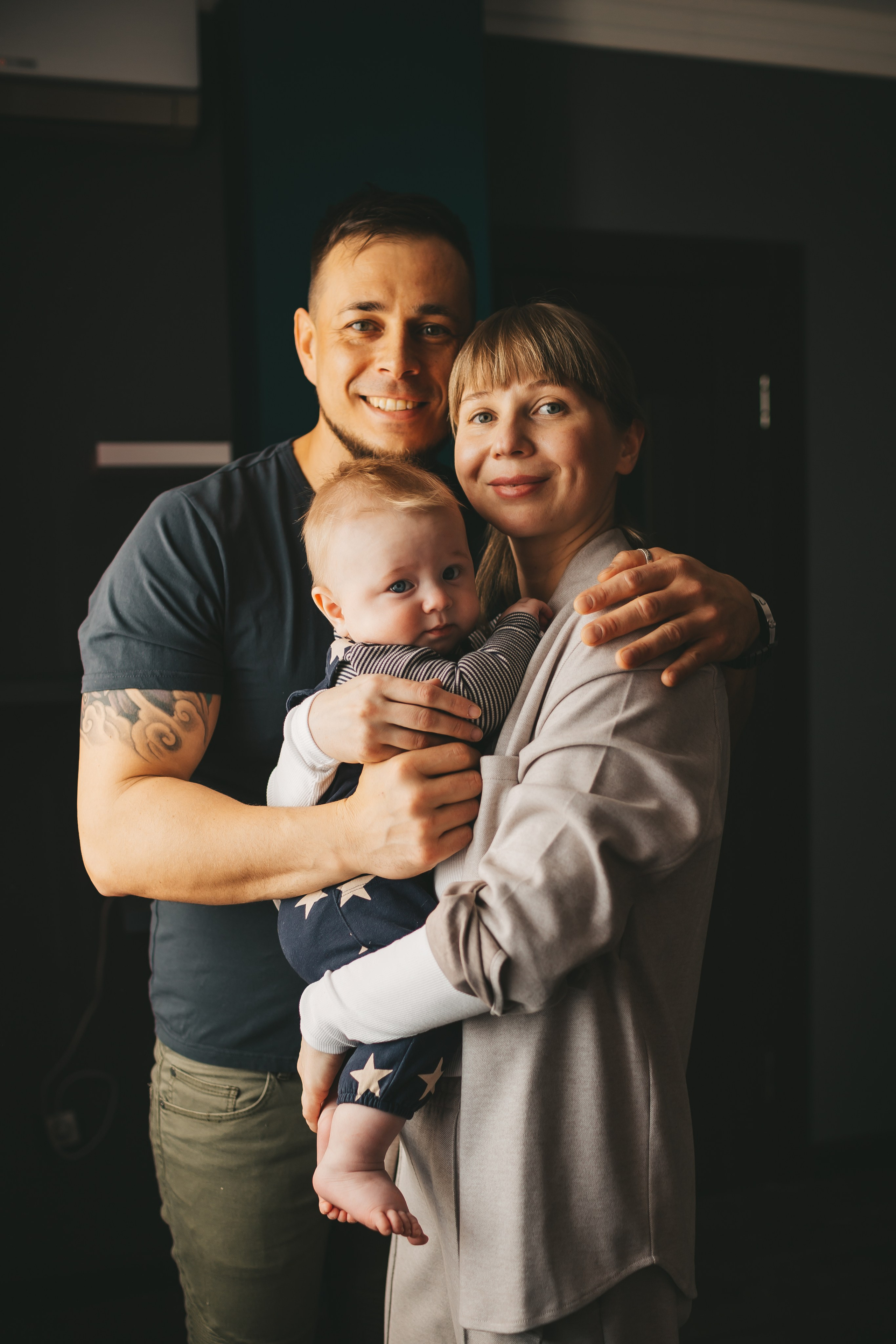 Иван, Мария и Тихон (домашняя фотосессия). Семейный и детский фотограф и видеограф в Москве, Дрокина Наталья