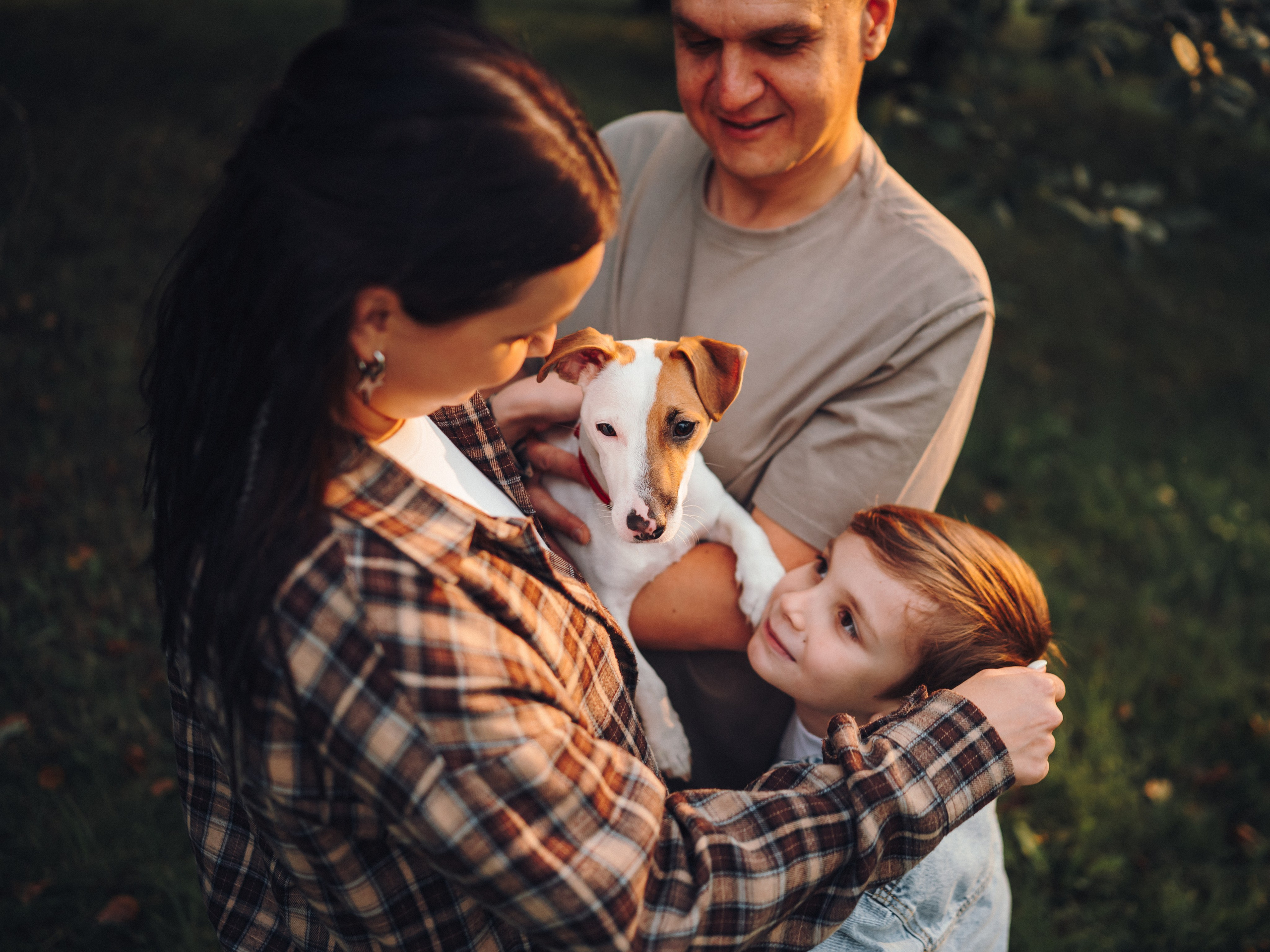 Алена, Илья, Даня и Данте. Семейный фотограф анималист Ананьева Мария — Москва