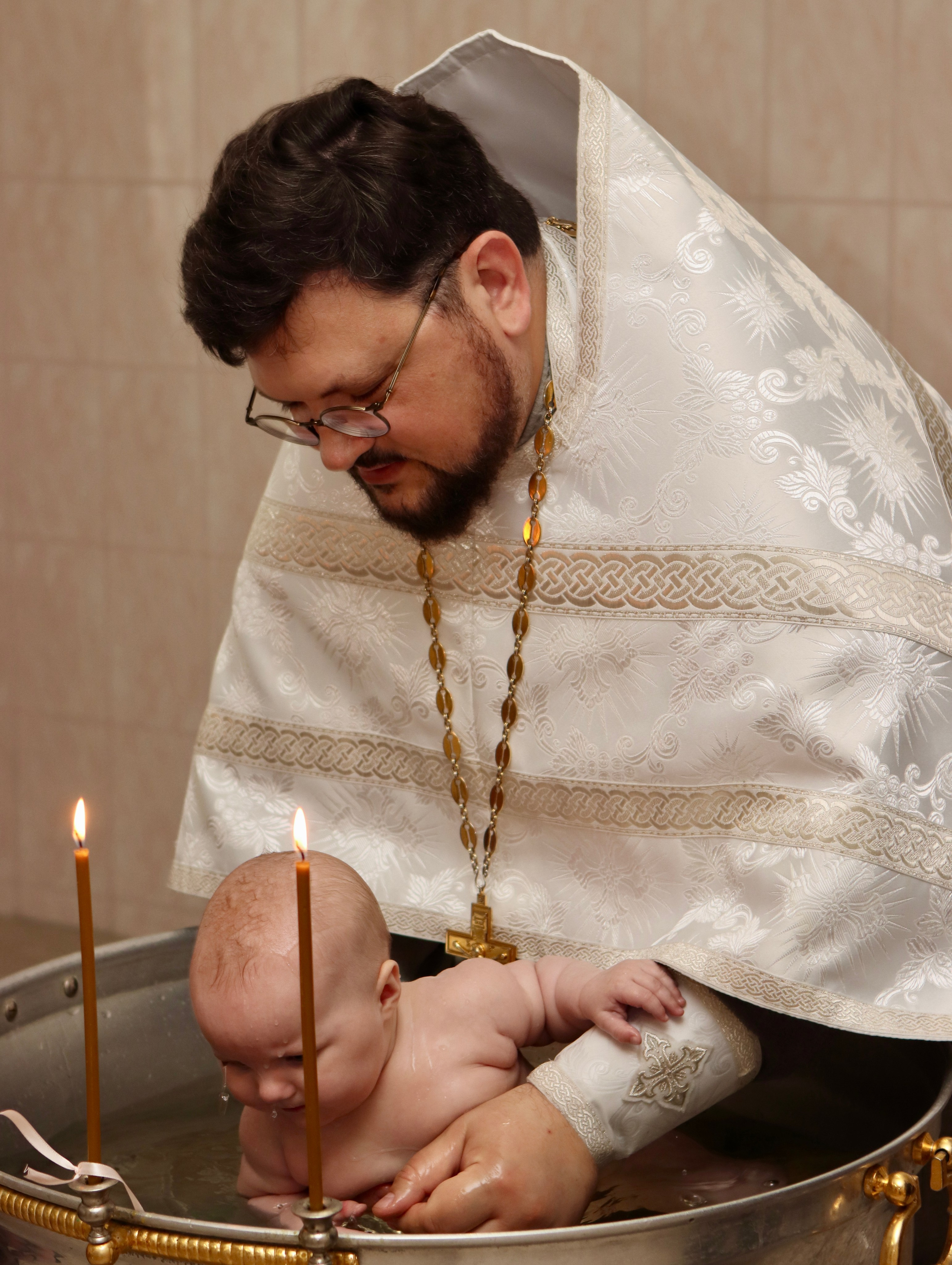 Анастасия и Вадим — крещение Виктории. Фотограф в Курске Смирнов Евгений