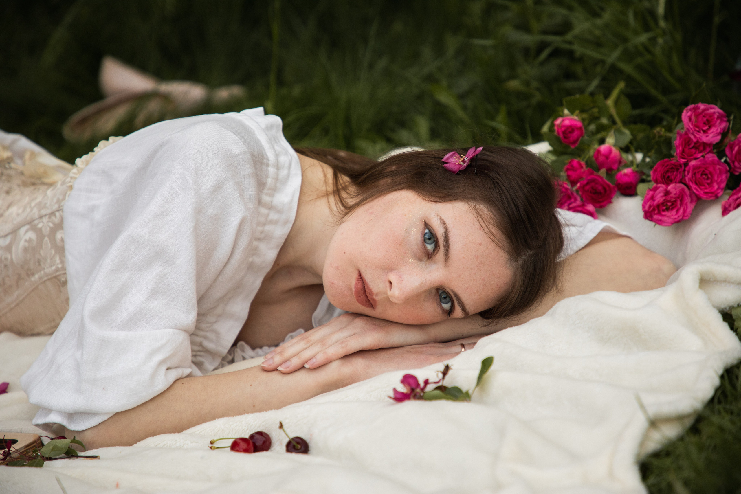 Пикник в розовых яблонях. Юлия Башкатова, сказочный фотограф, Москва