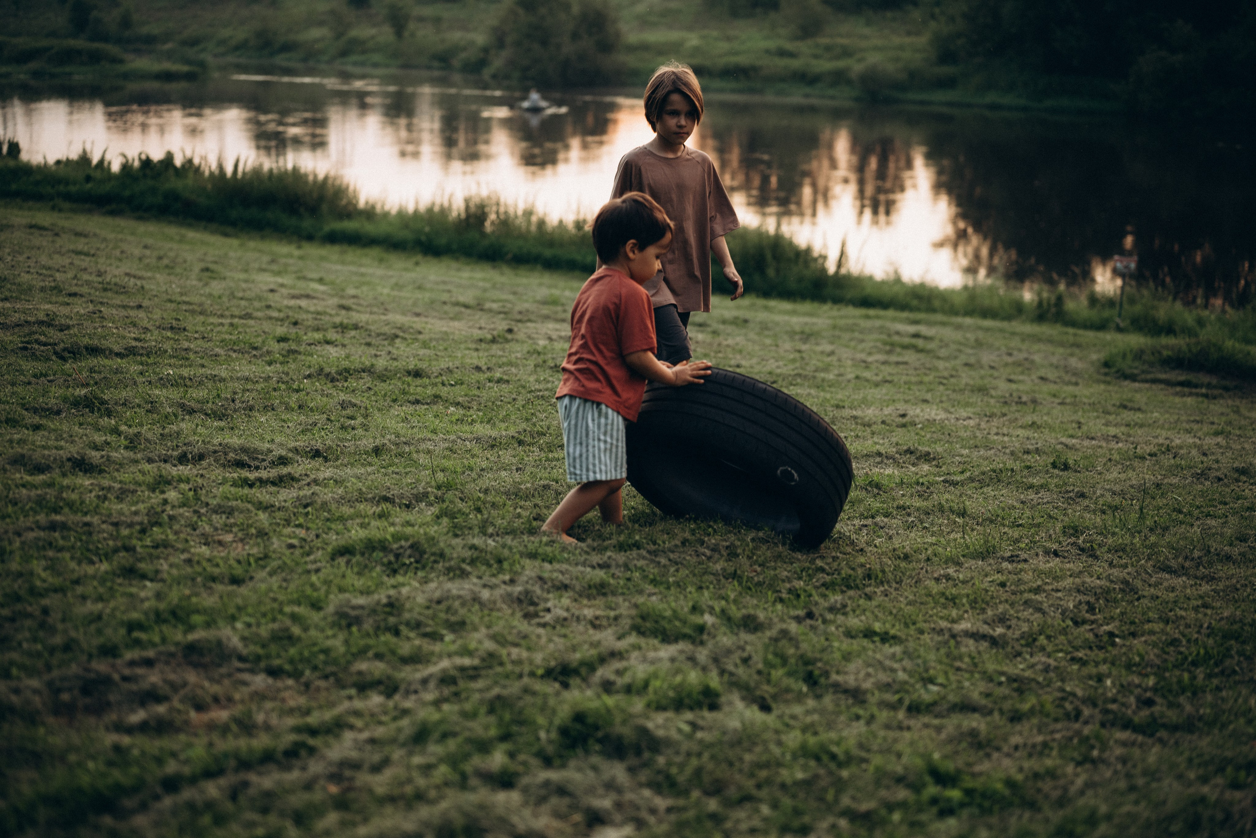 Игры на закате. Семейный фотограф в Москве Дарья Пузикова