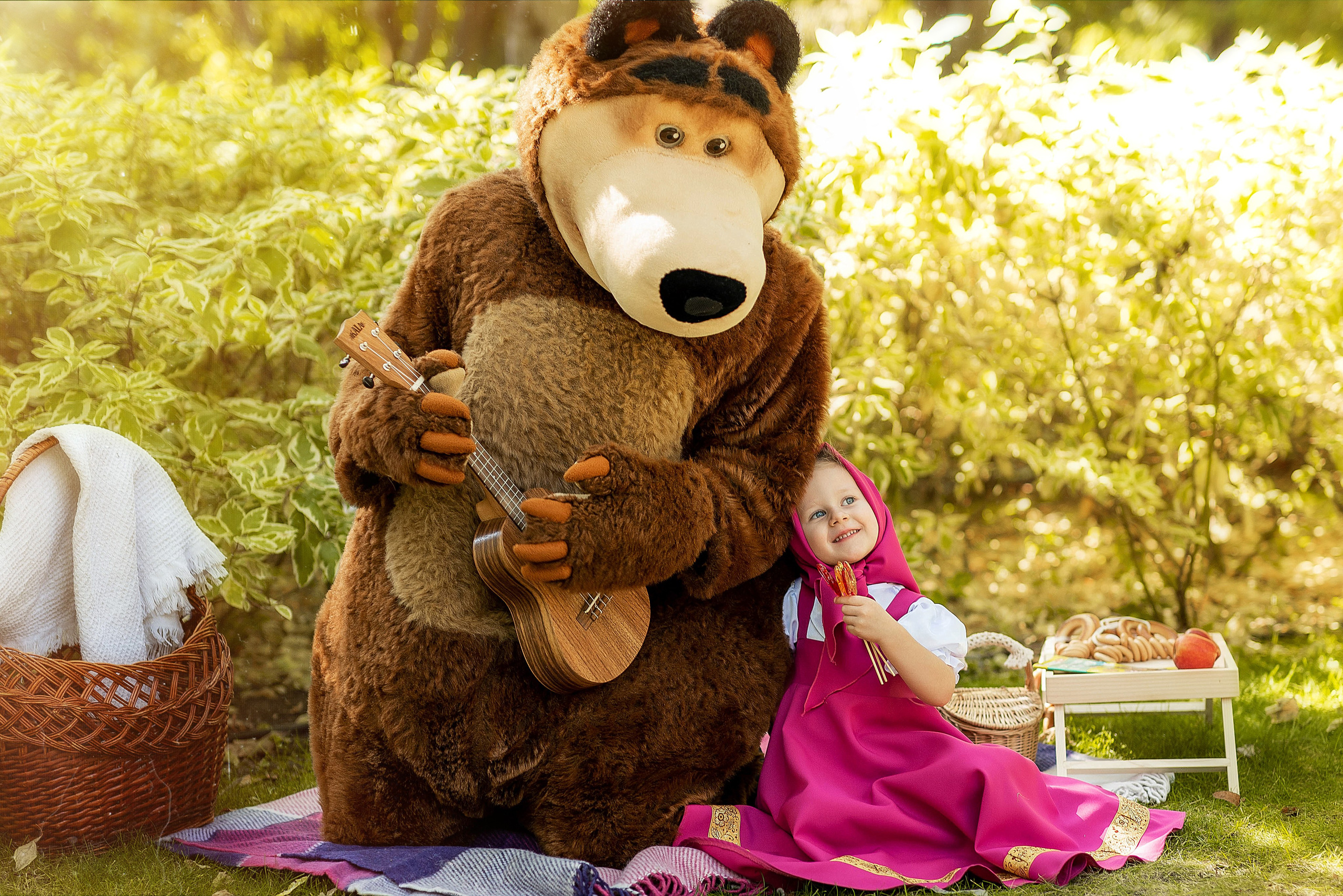 Фотосессия Маша и Медведь. Семейный, детский фотограф в Воронеже Анна Никитина