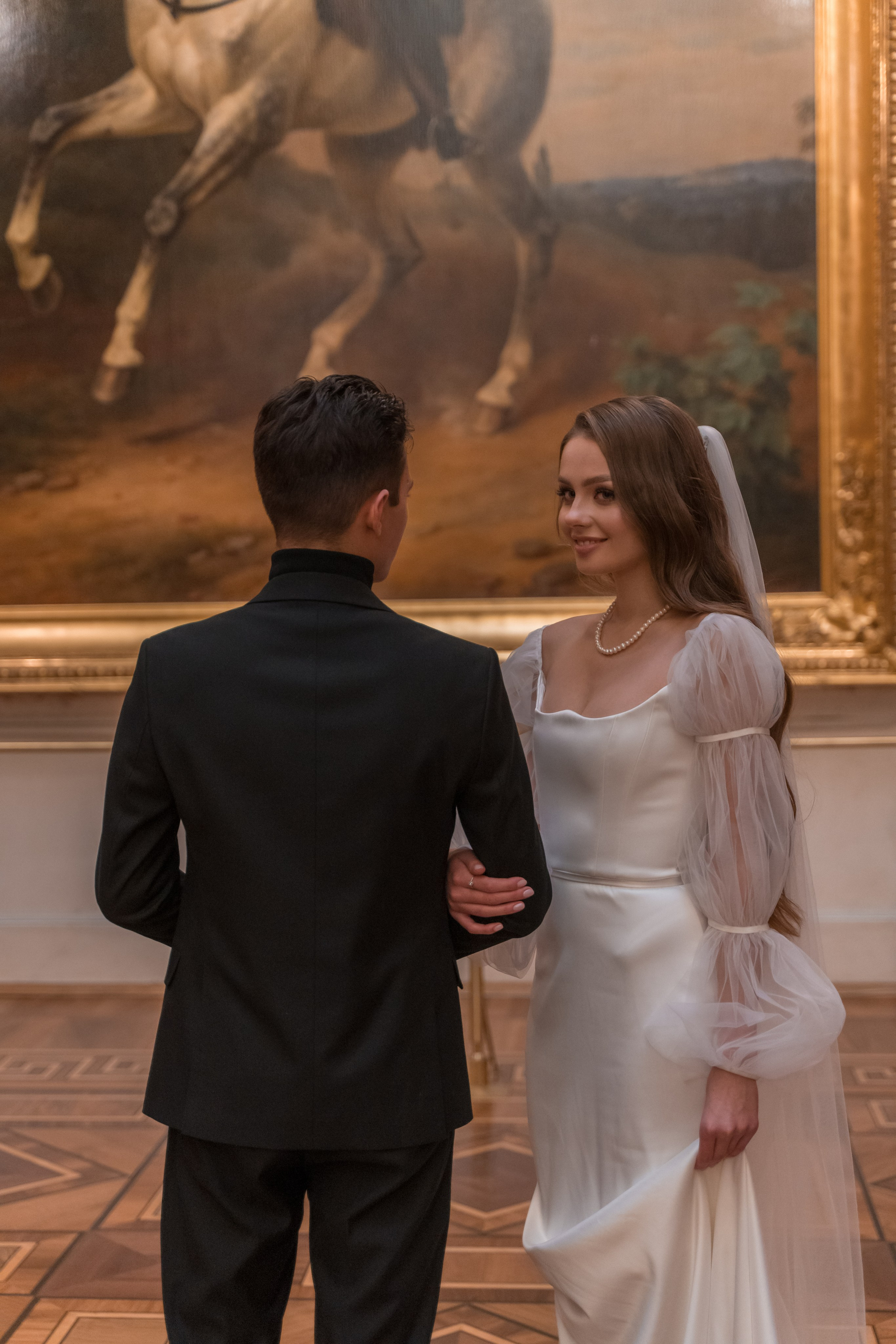 Фотосессия в Эрмитаже упрекрасно передаст Ваш стиль свадьбы!